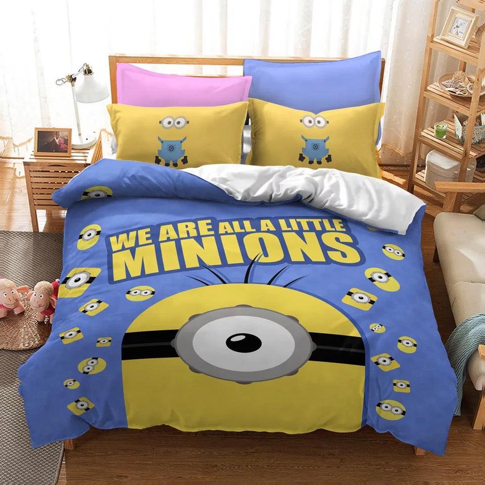 Despicable Me Minions #16 Duvet Cover Quilt Cover Pillowcase Bedding Set Home Decor