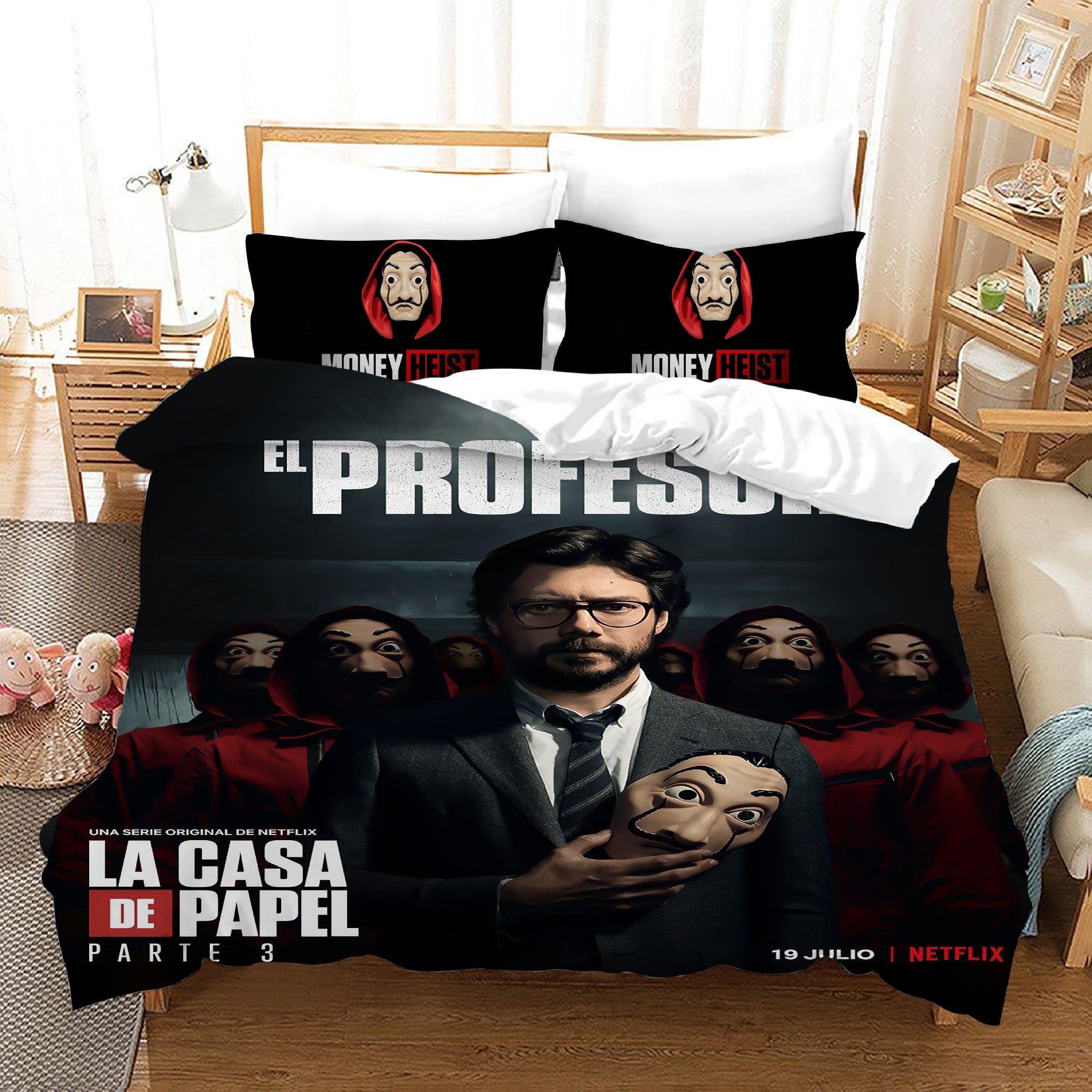La casa de papel #14 Duvet Cover Quilt Cover Pillowcase Bedding Set Home Bedroom Decor