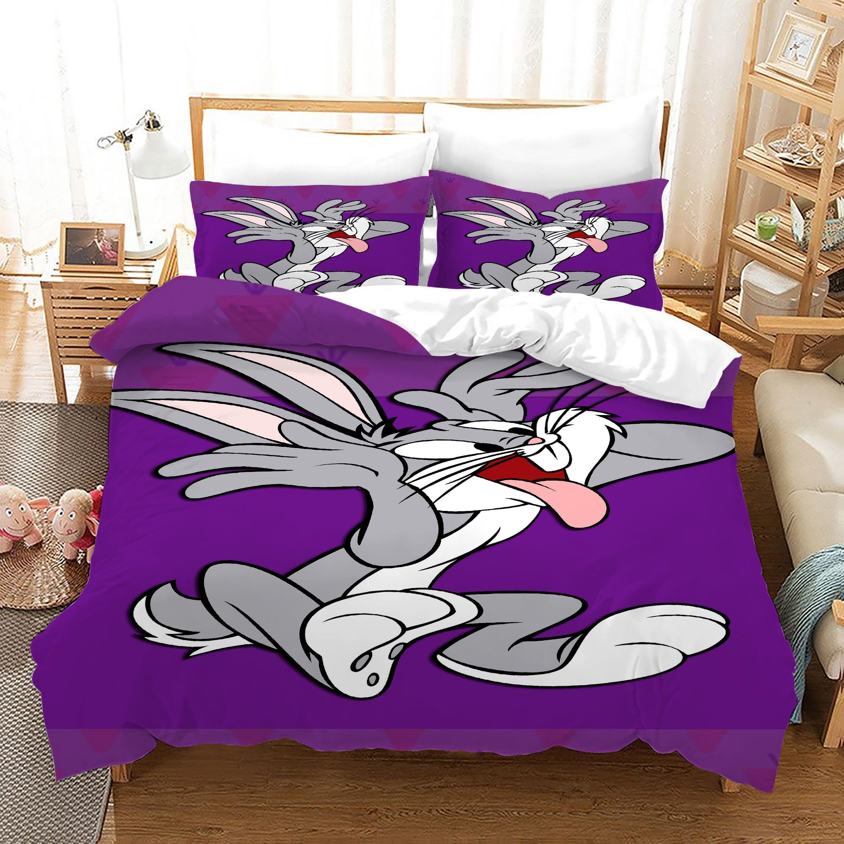 Looney Tunes Bugs Bunny #14 Duvet Cover Quilt Cover Pillowcase Bedding Set Home Bedroom Decor