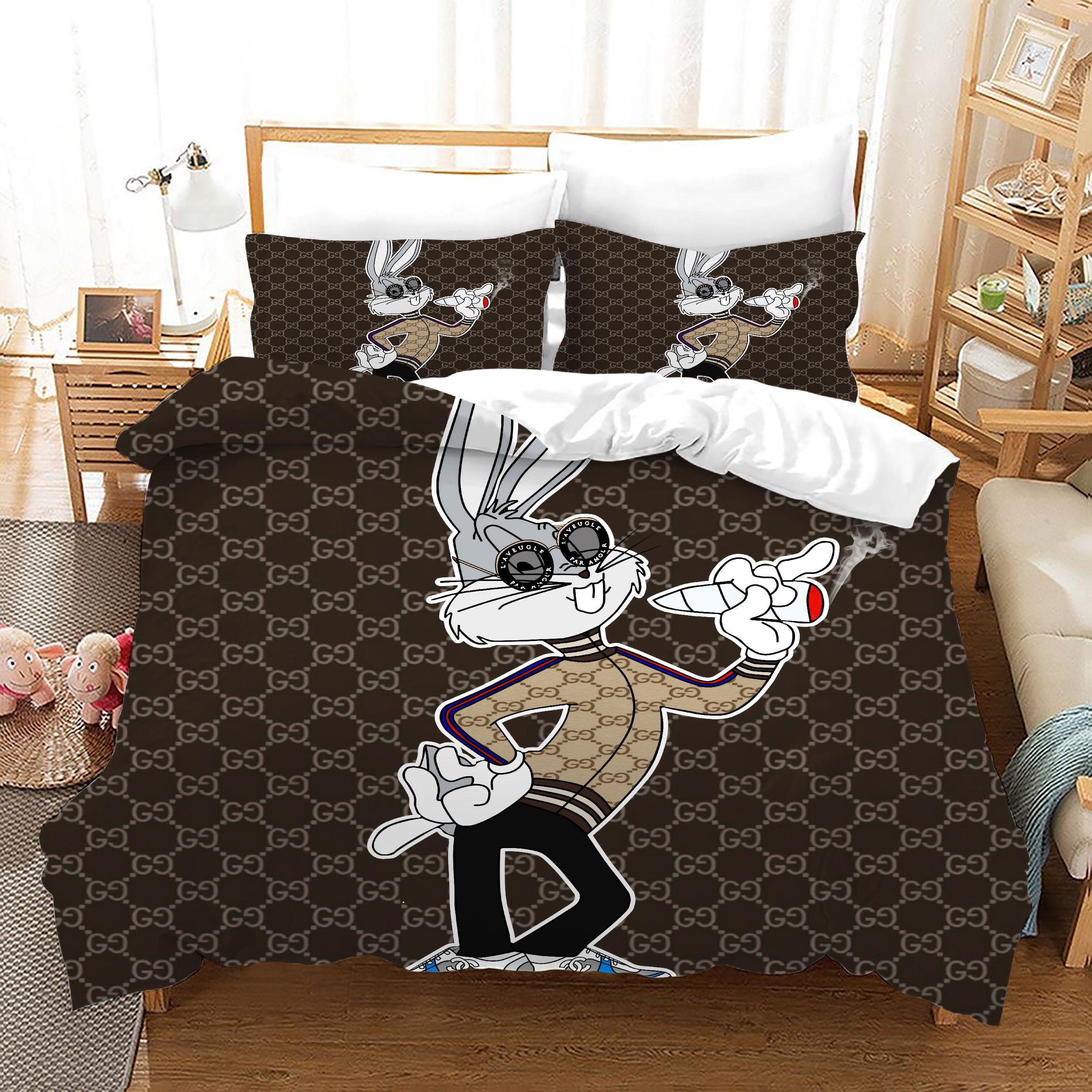 Looney Tunes Bugs Bunny #17 Duvet Cover Quilt Cover Pillowcase Bedding Set Home Bedroom Decor