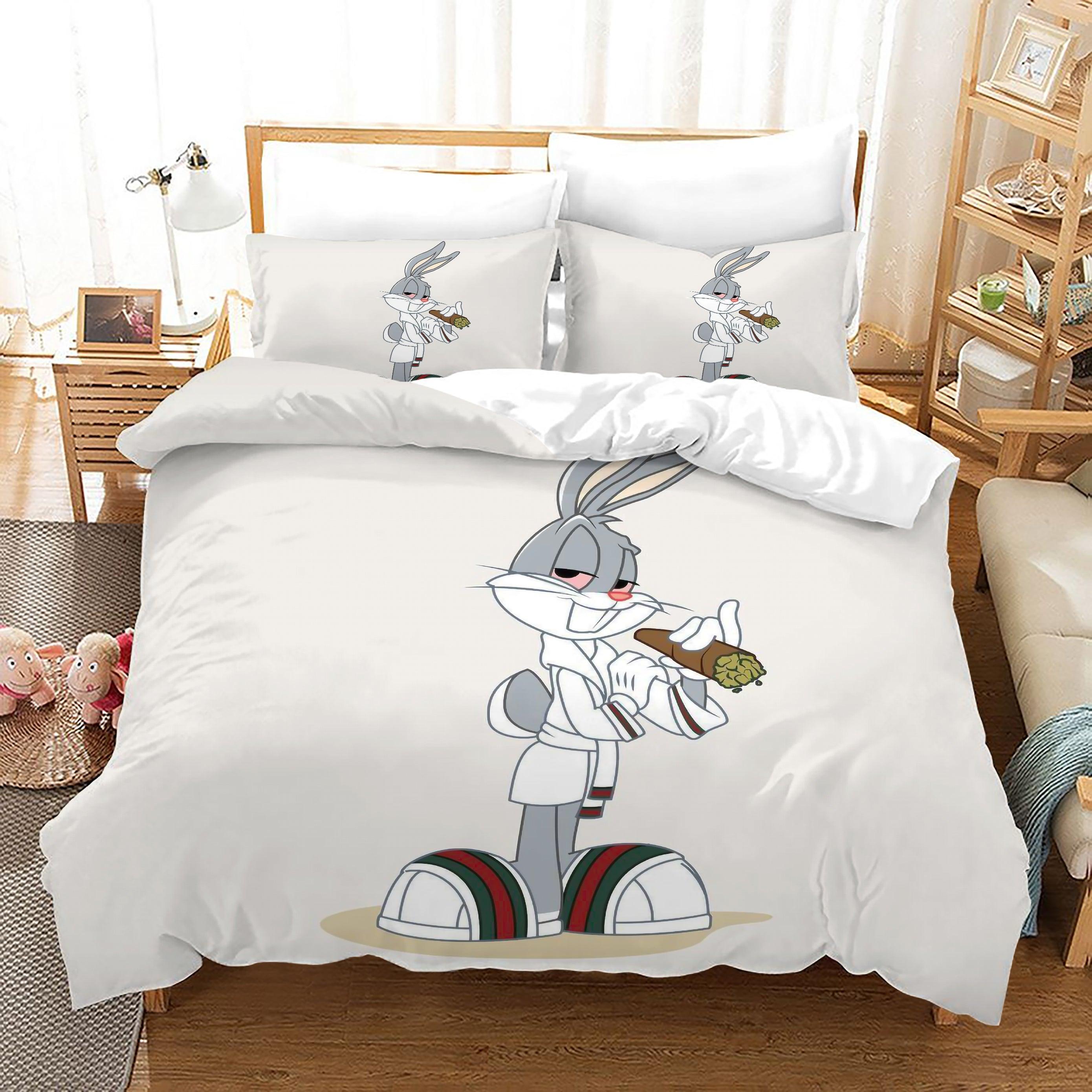 Looney Tunes Bugs Bunny #16 Duvet Cover Quilt Cover Pillowcase Bedding Set Home Bedroom Decor