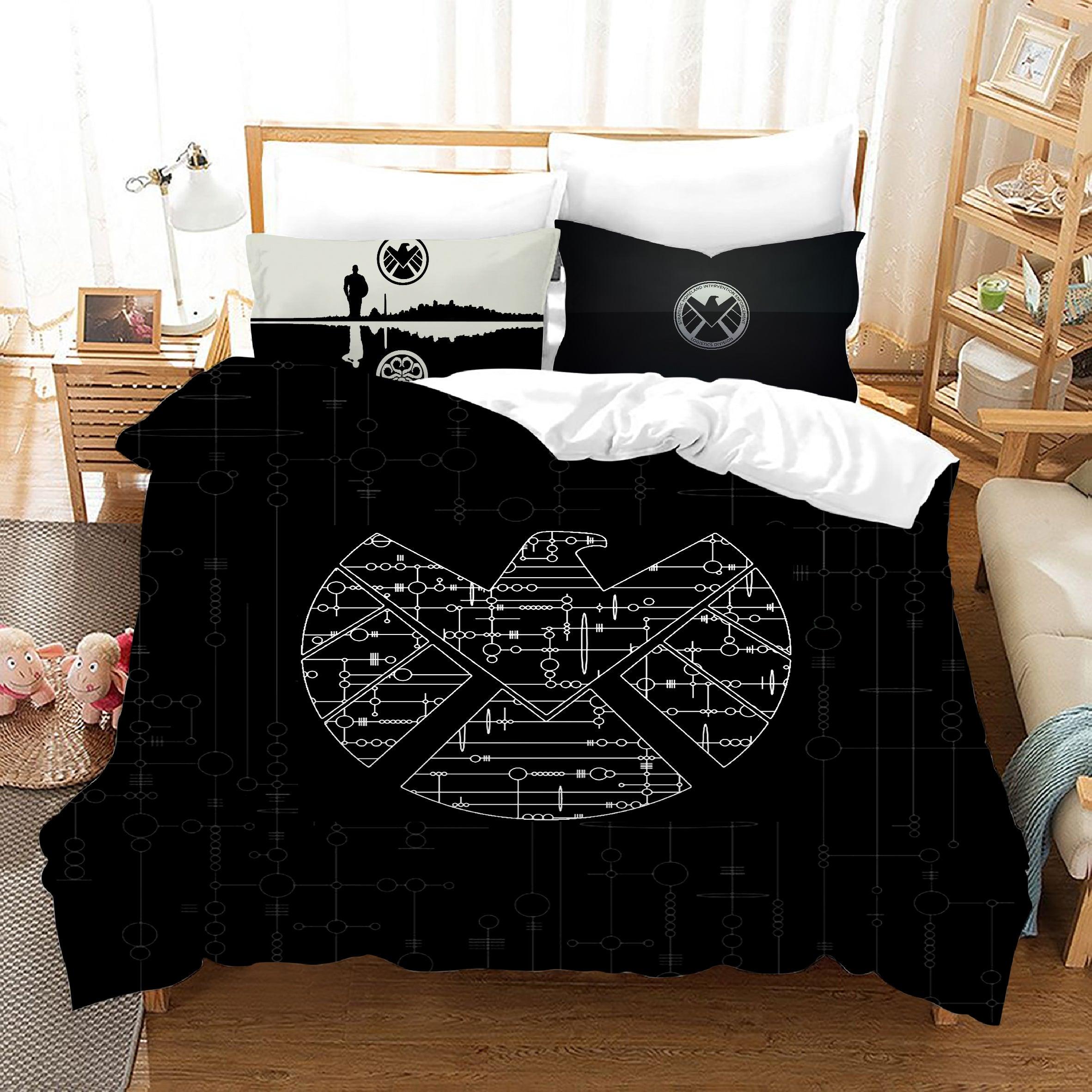 Marvels Agents of SHIELD #15 Duvet Cover Quilt Cover Pillowcase Bedding Set Home Bedroom Decor