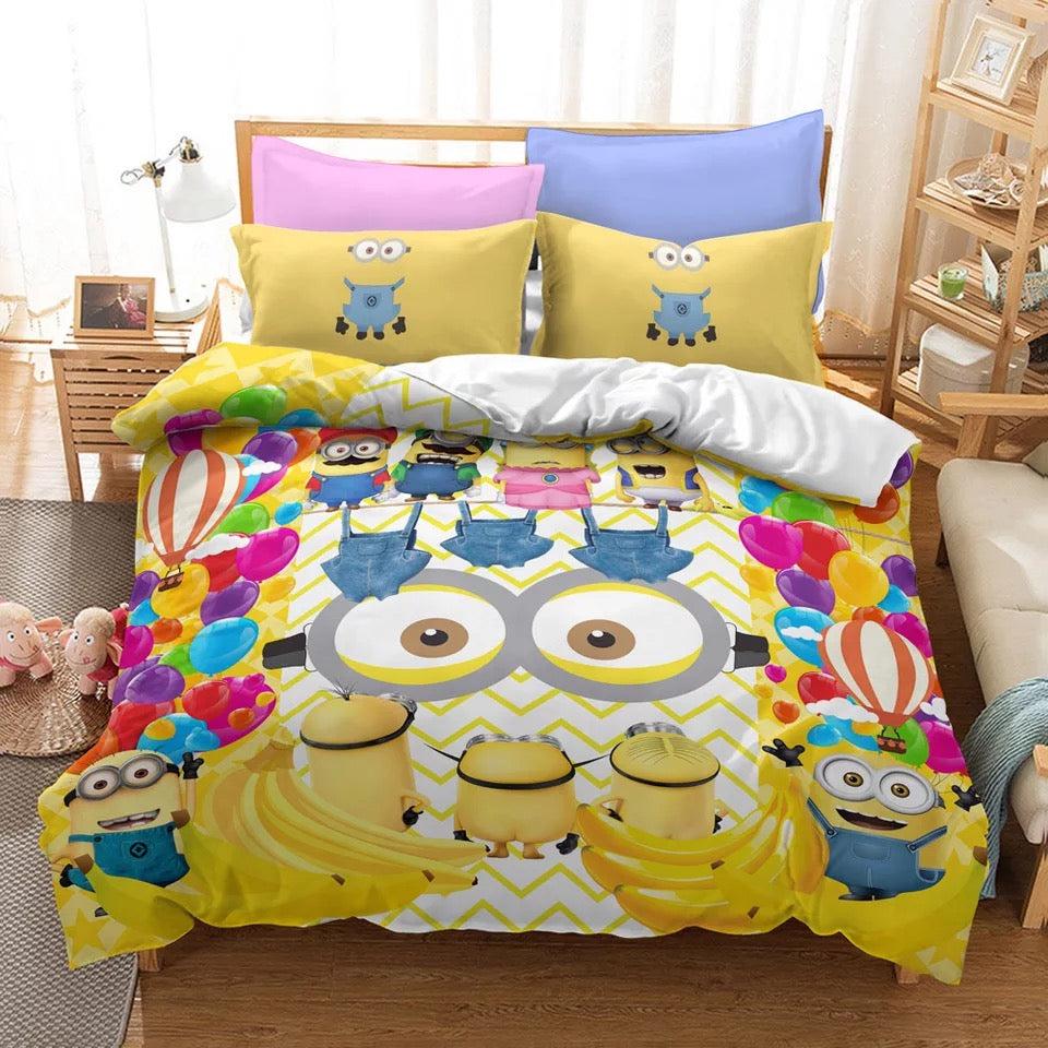 Despicable Me Minions #23 Duvet Cover Quilt Cover Pillowcase Bedding Set Home Decor
