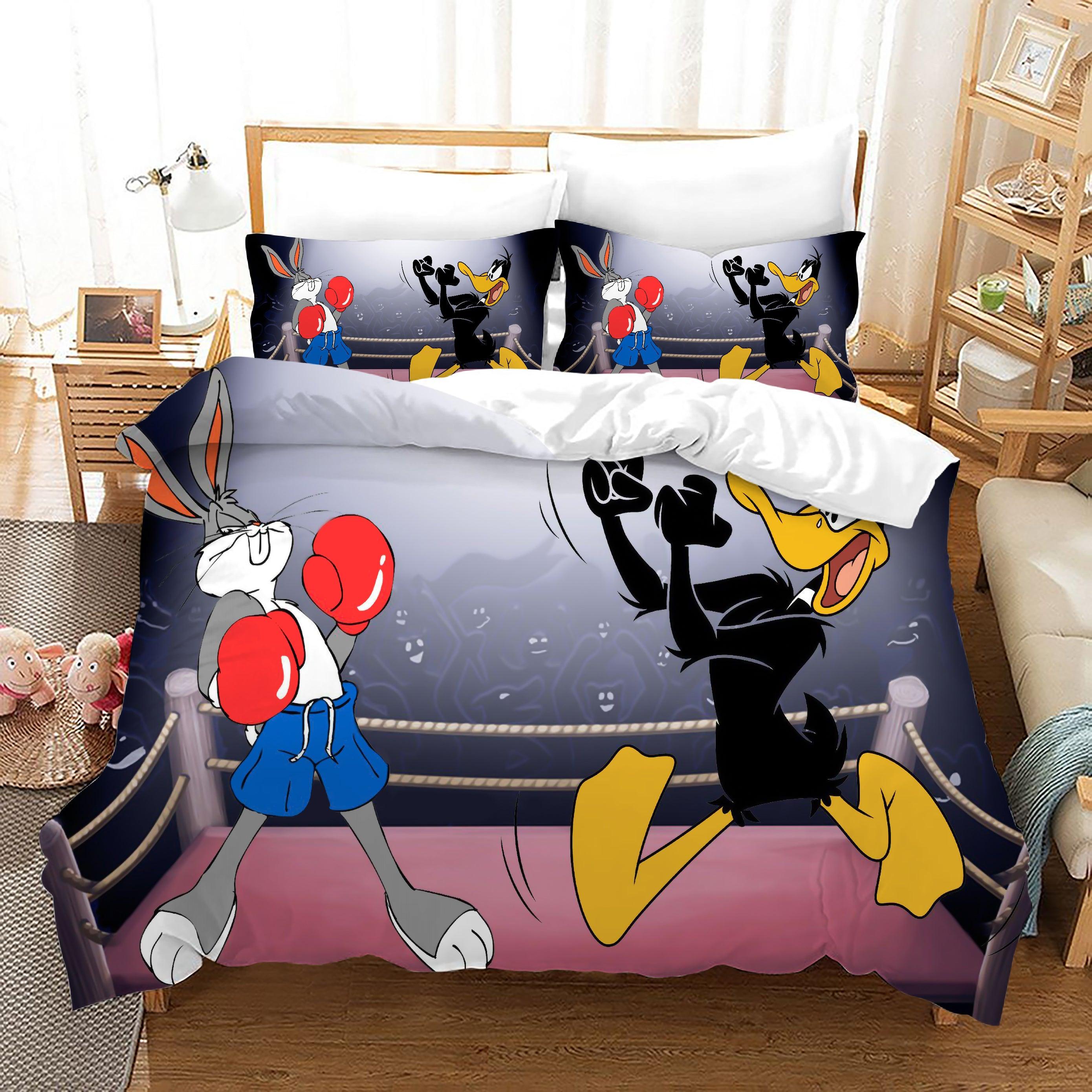 Looney Tunes Bugs Bunny #18 Duvet Cover Quilt Cover Pillowcase Bedding Set Home Bedroom Decor