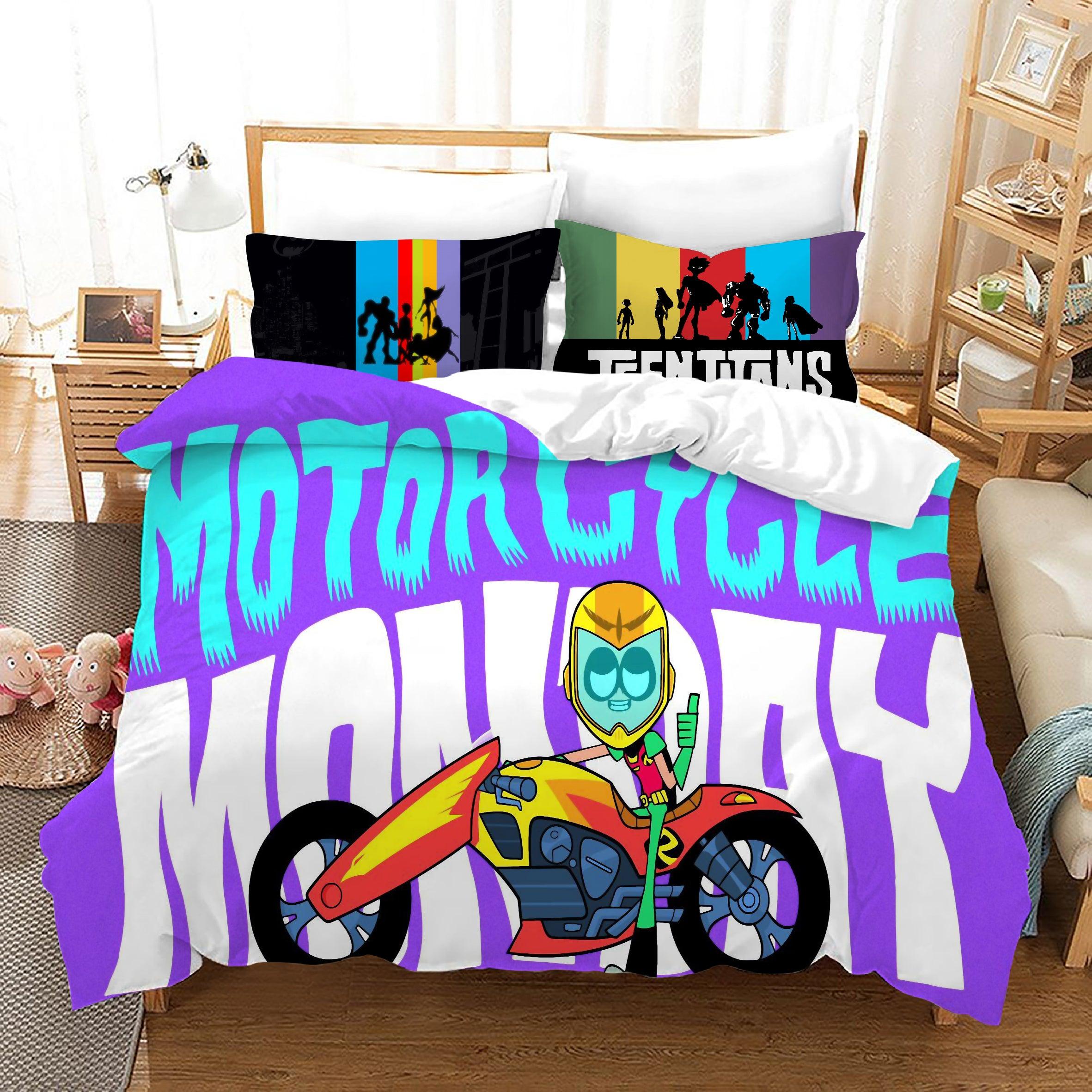 Teen Titans Go #31 Duvet Cover Quilt Cover Pillowcase Bedding Set Home Bedroom Decor