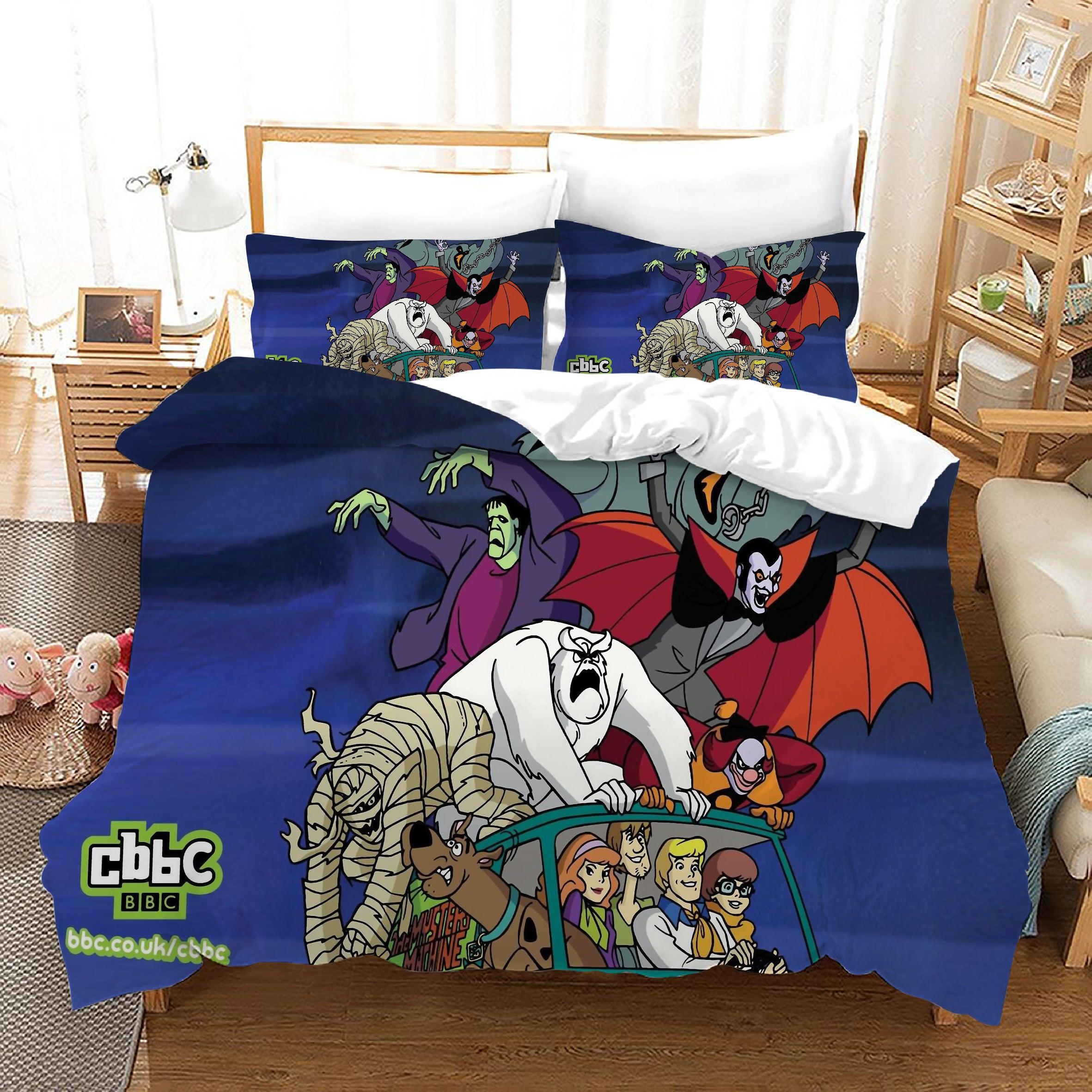 Scooby Doo #23 Duvet Cover Quilt Cover Pillowcase Bedding Set Home Bedroom Decor