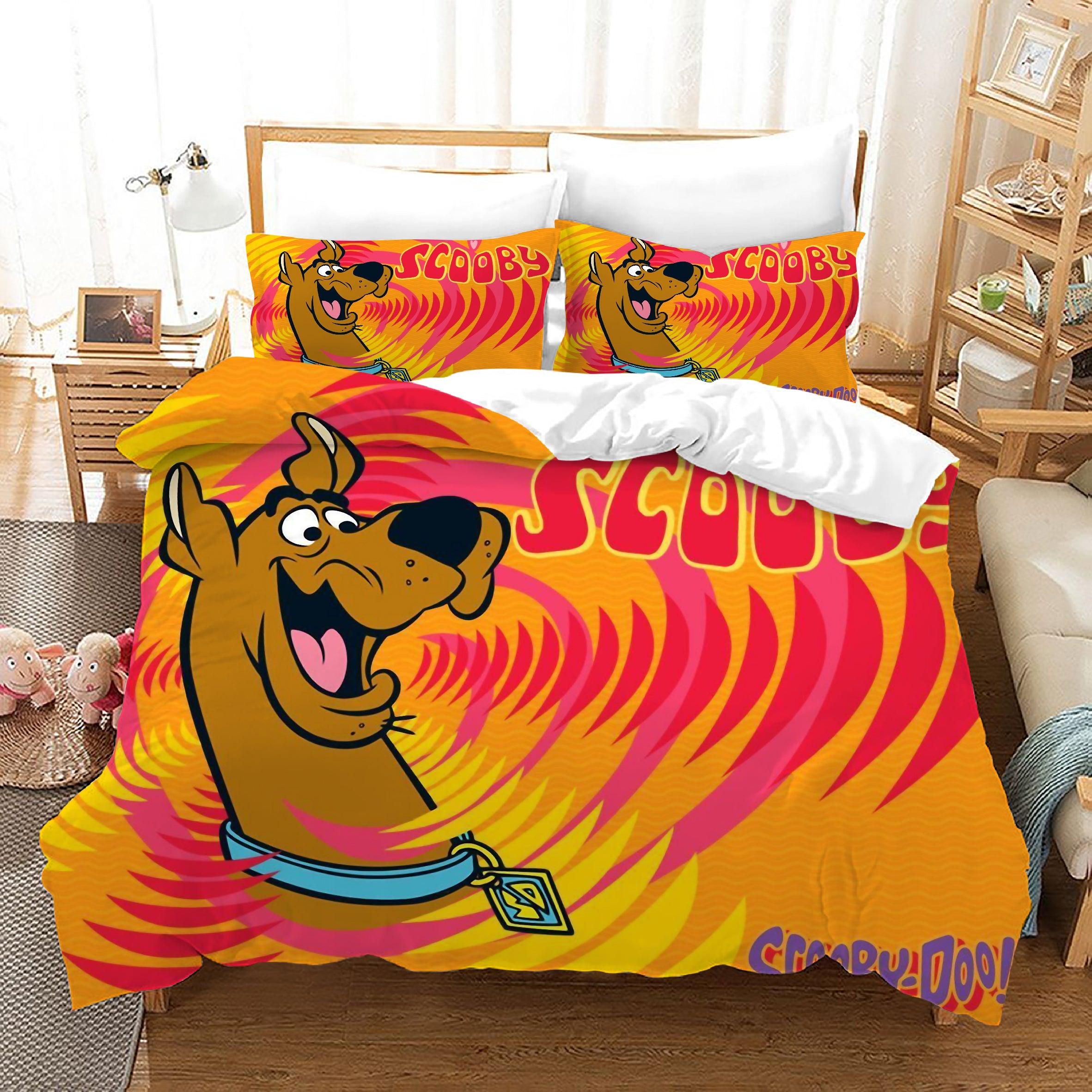 Scooby Doo #3 Duvet Cover Quilt Cover Pillowcase Bedding Set Home Bedroom Decor