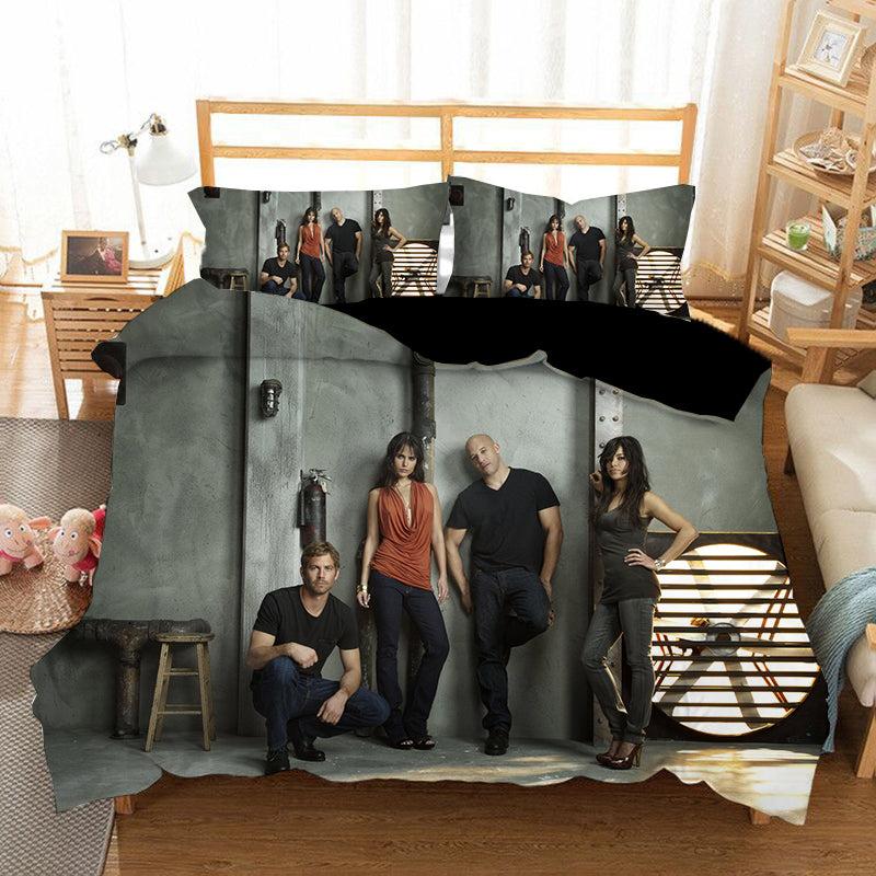 Fast & Furious #9 Duvet Cover Quilt Cover Pillowcase Bedding Set Home Bedroom Decor