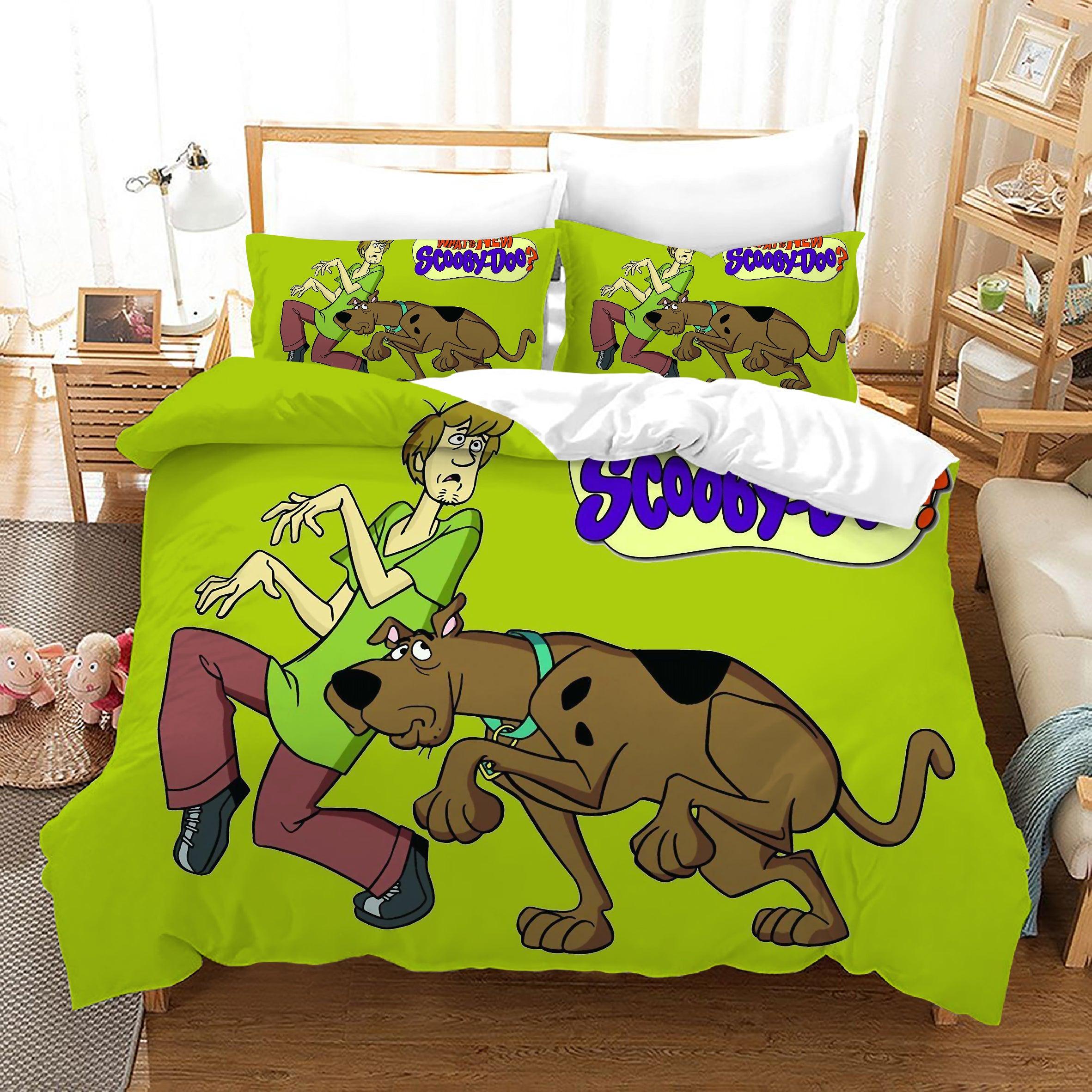 Scooby Doo #7 Duvet Cover Quilt Cover Pillowcase Bedding Set Home Bedroom Decor