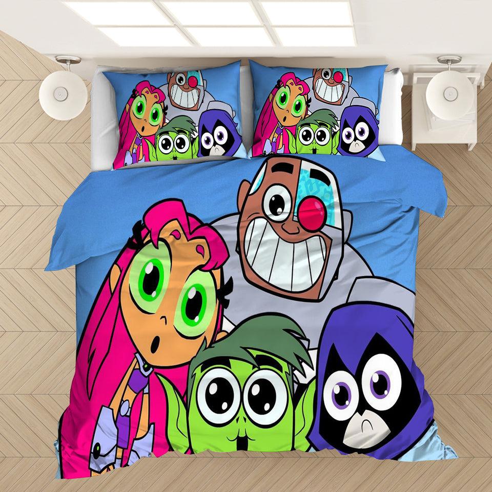 Teen Titans Go #2 Duvet Cover Quilt Cover Pillowcase Bedding Set Home Bedroom Decor