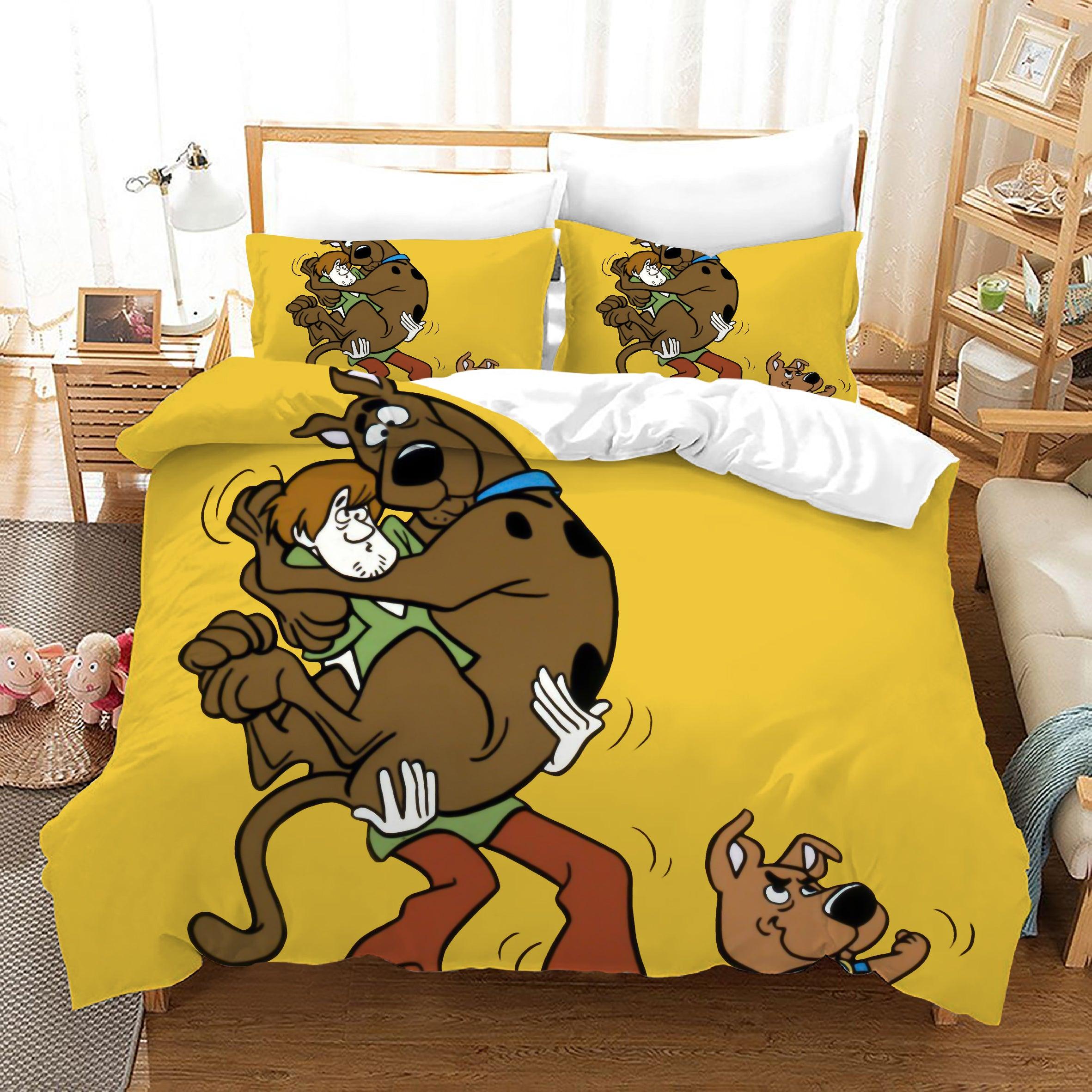 Scooby Doo #6 Duvet Cover Quilt Cover Pillowcase Bedding Set Home Bedroom Decor