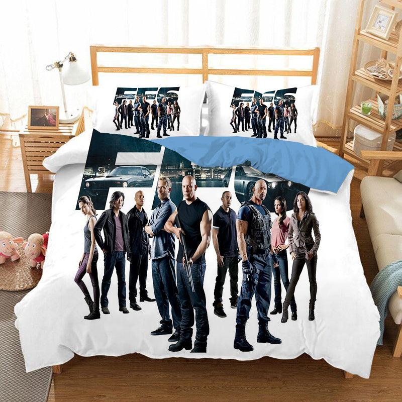 Fast & Furious #11 Duvet Cover Quilt Cover Pillowcase Bedding Set Home Bedroom Decor