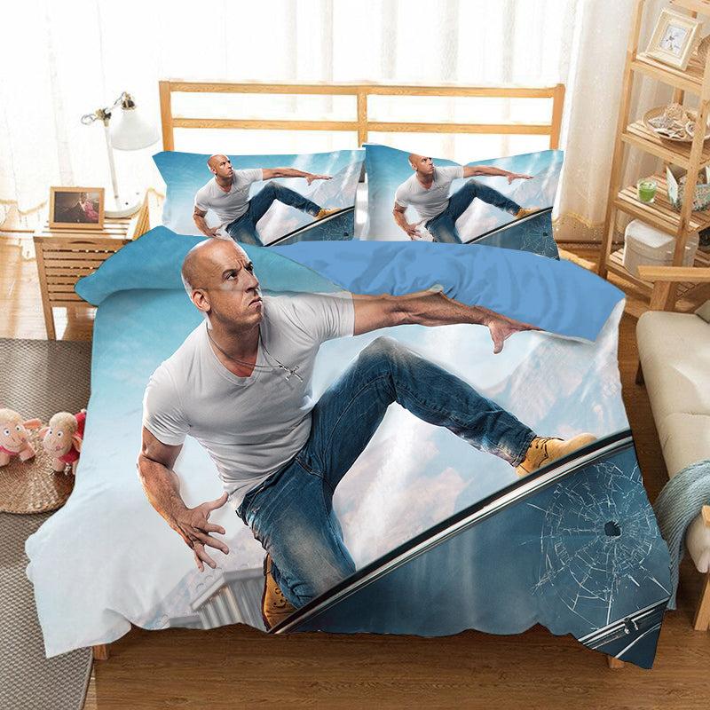 Fast & Furious #12 Duvet Cover Quilt Cover Pillowcase Bedding Set Home Bedroom Decor