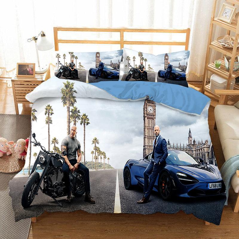 Fast & Furious #10 Duvet Cover Quilt Cover Pillowcase Bedding Set Home Bedroom Decor