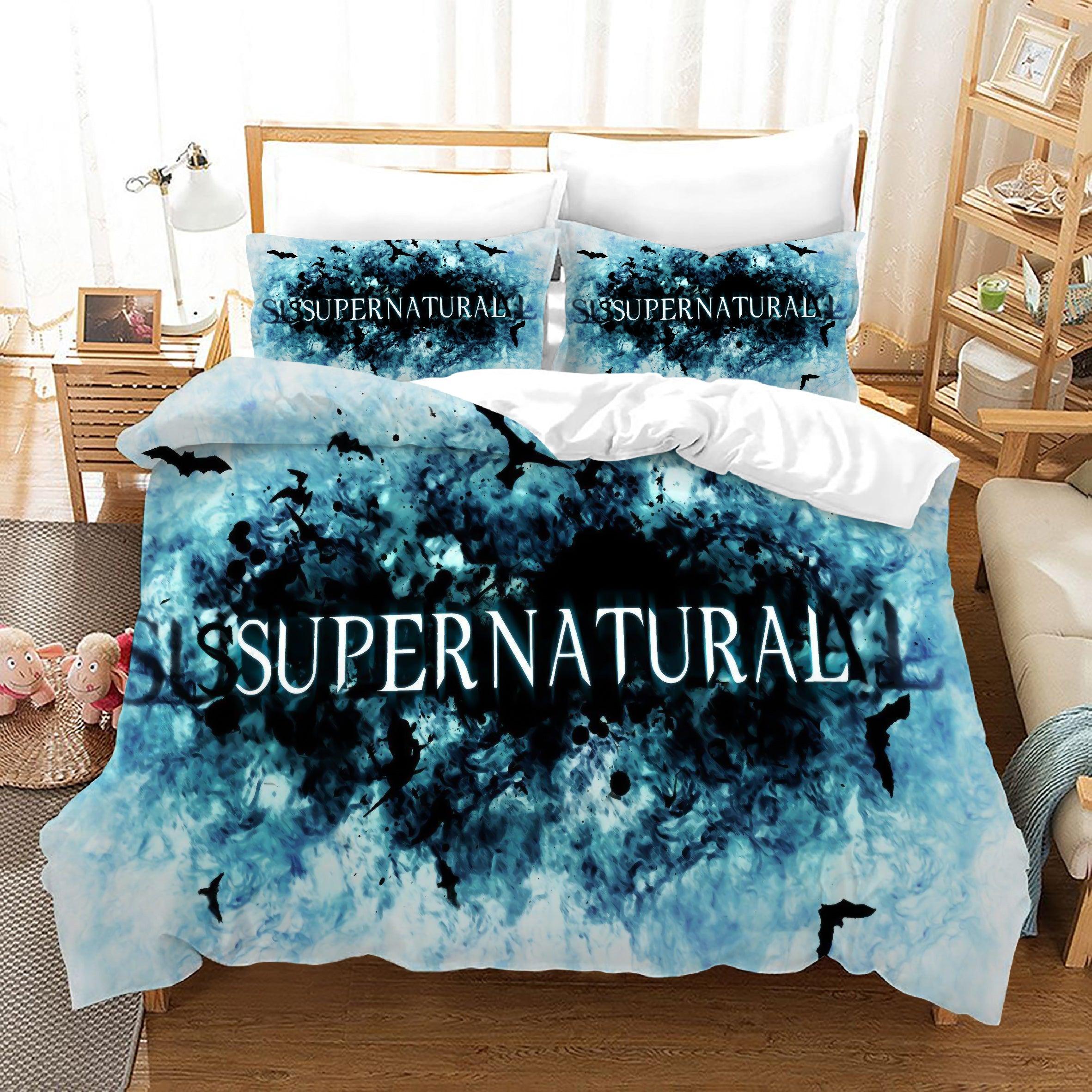 Supernatural Dean Sam Winchester #16 Duvet Cover Quilt Cover Pillowcase Bedding Set Home Decor