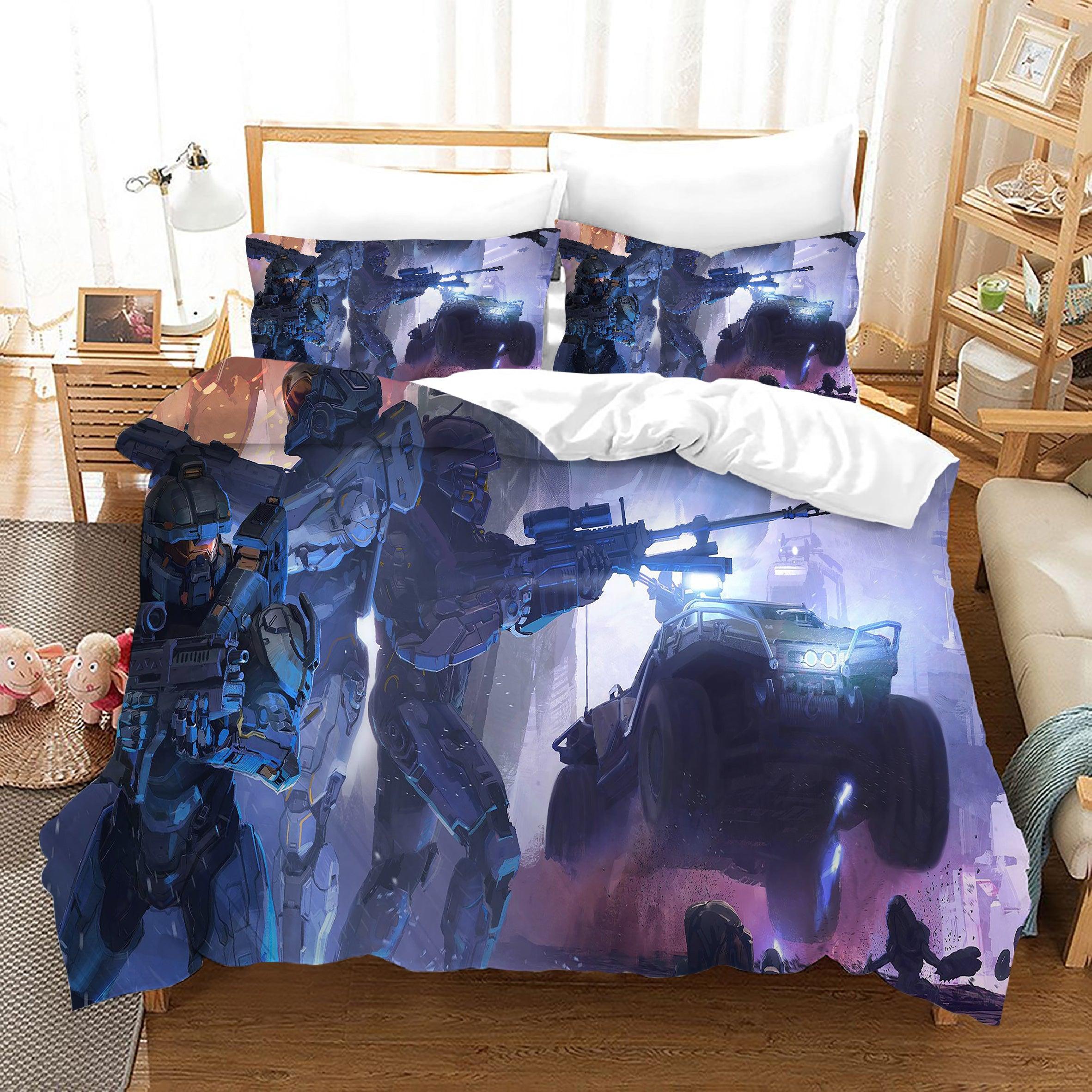 Halo 5 Guardians #11 Duvet Cover Quilt Cover Pillowcase Bedding Set Home Bedroom Decor