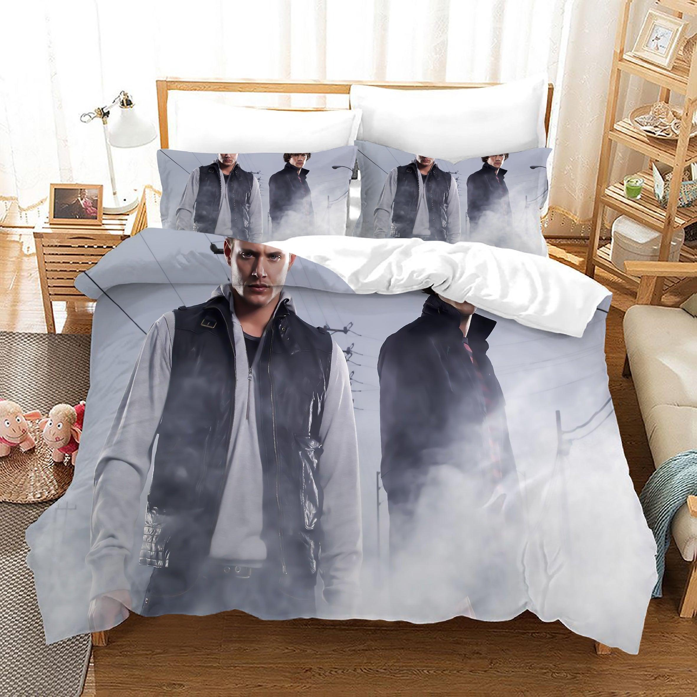 Supernatural Dean Sam Winchester #17 Duvet Cover Quilt Cover Pillowcase Bedding Set Home Decor