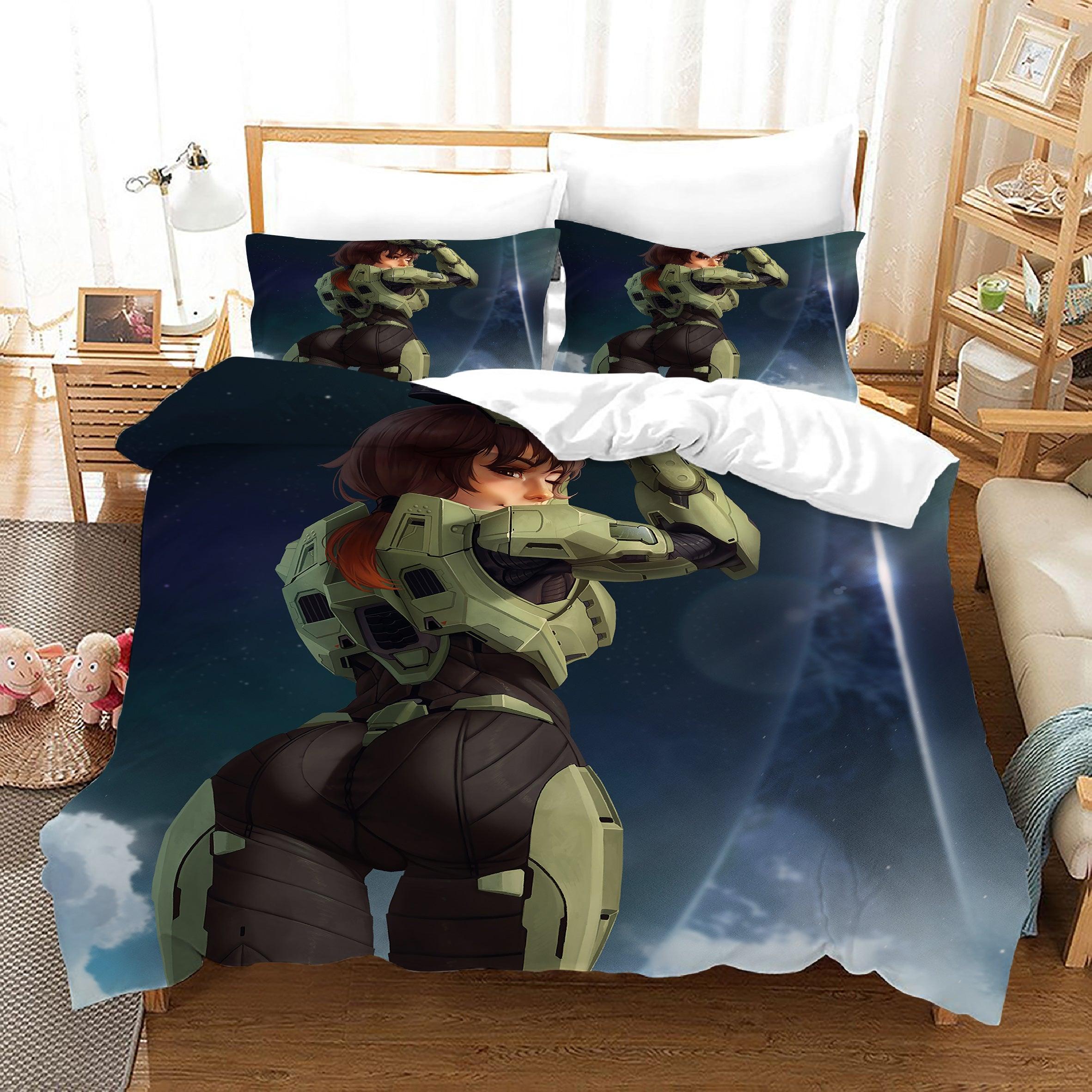 Halo 5 Guardians #15 Duvet Cover Quilt Cover Pillowcase Bedding Set Home Bedroom Decor