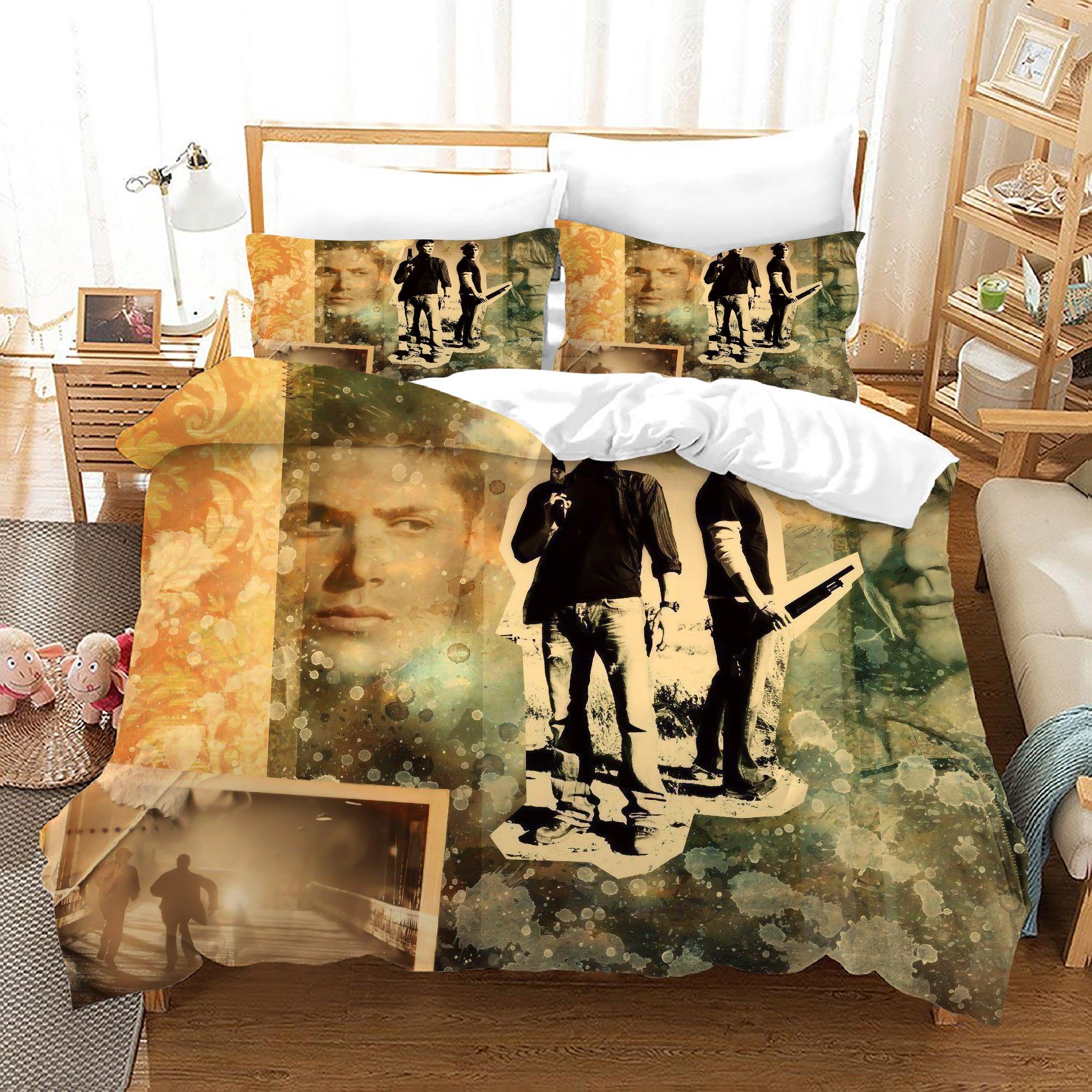 Supernatural Dean Sam Winchester #26 Duvet Cover Quilt Cover Pillowcase Bedding Set Home Decor