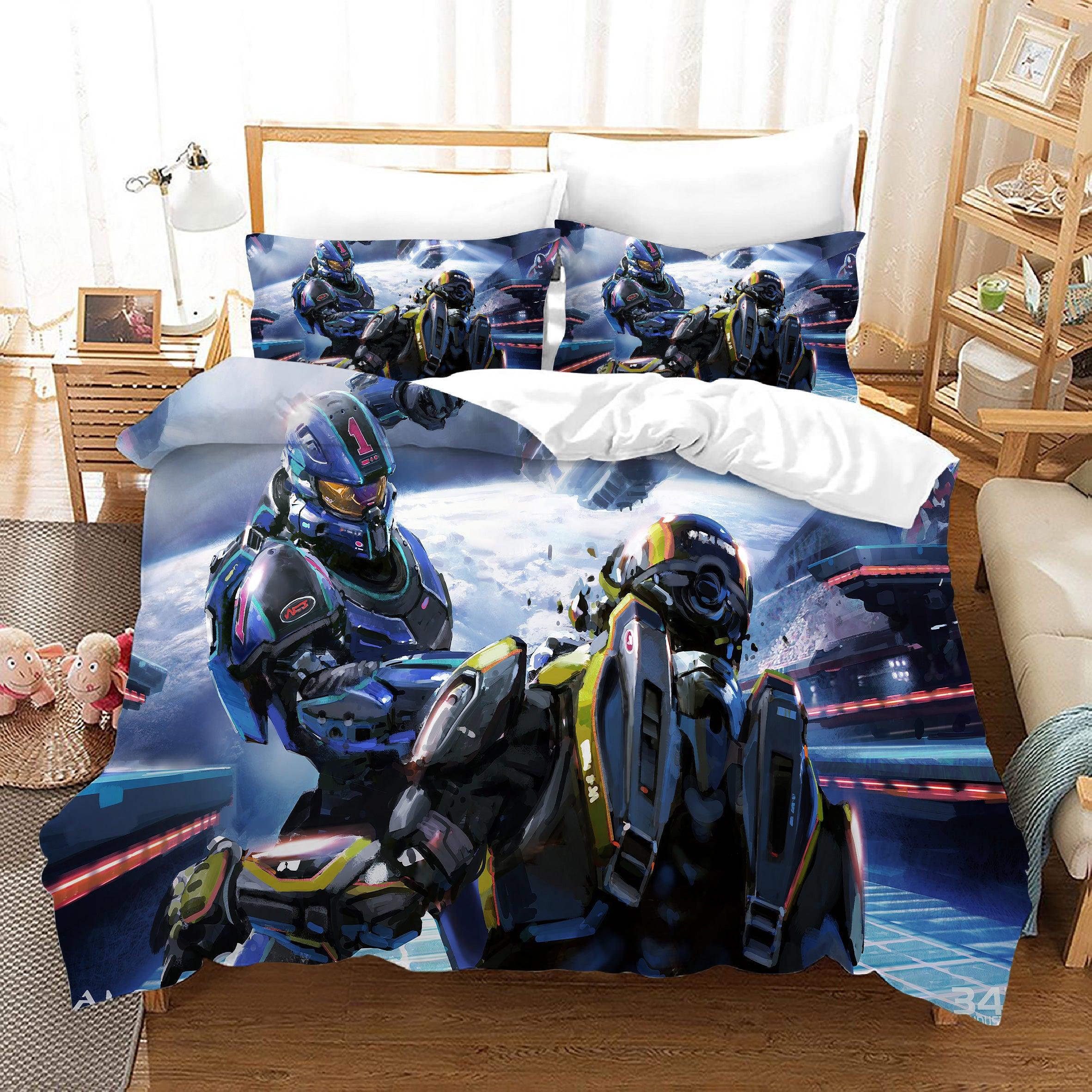 Halo 5 Guardians #18 Duvet Cover Quilt Cover Pillowcase Bedding Set Home Bedroom Decor