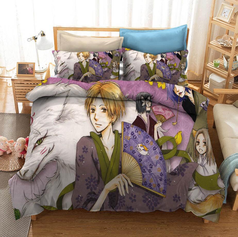 Natsume Yuujinchou Natsumes Book of Friends #2 Duvet Cover Quilt Cover Pillowcase Bedding Set Home Bedroom Decor