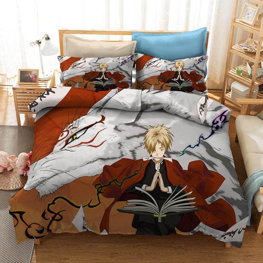 Natsume Yuujinchou Natsumes Book of Friends #3 Duvet Cover Quilt Cover Pillowcase Bedding Set Home Bedroom Decor