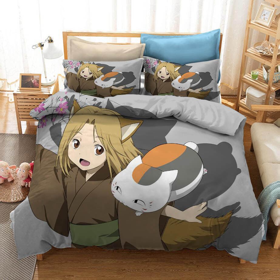 Natsume Yuujinchou Natsumes Book of Friends #5 Duvet Cover Quilt Cover Pillowcase Bedding Set Home Bedroom Decor