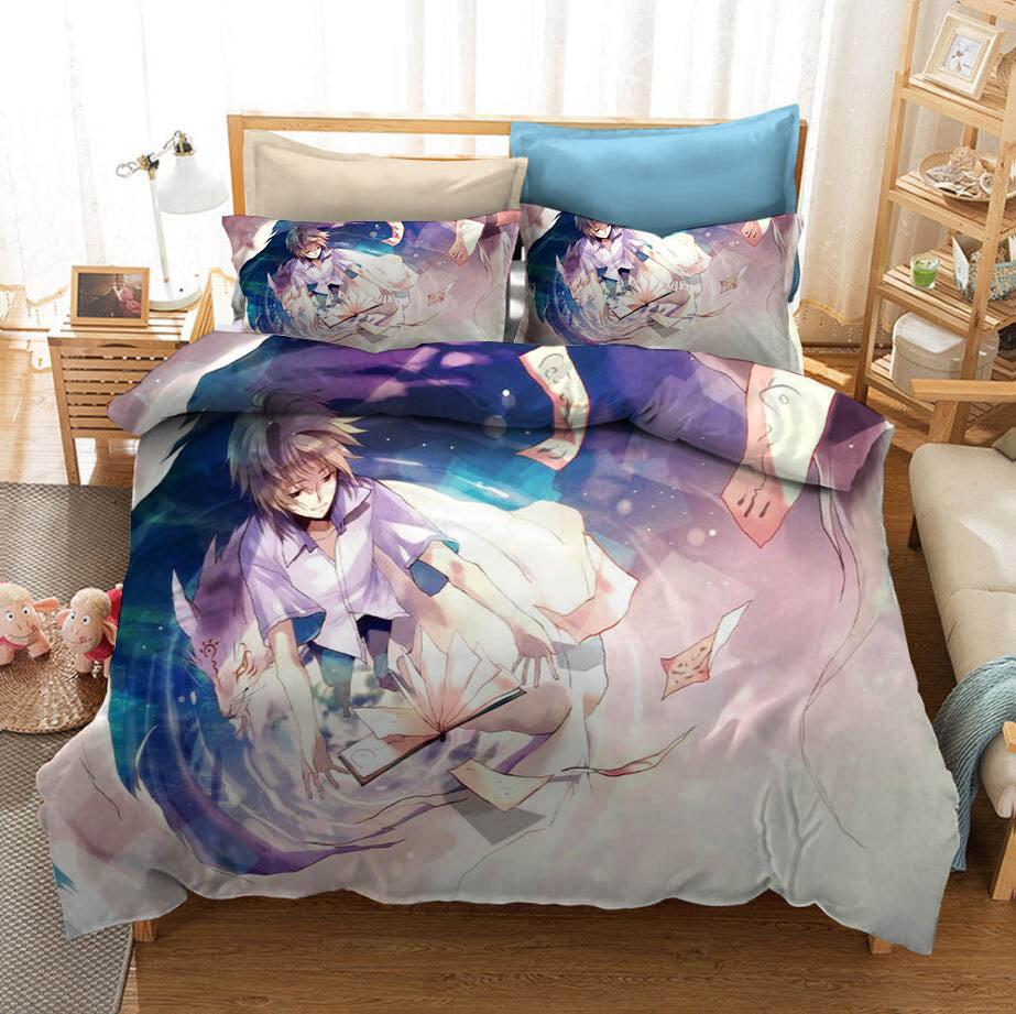Natsume Yuujinchou Natsumes Book of Friends #6 Duvet Cover Quilt Cover Pillowcase Bedding Set Home Bedroom Decor
