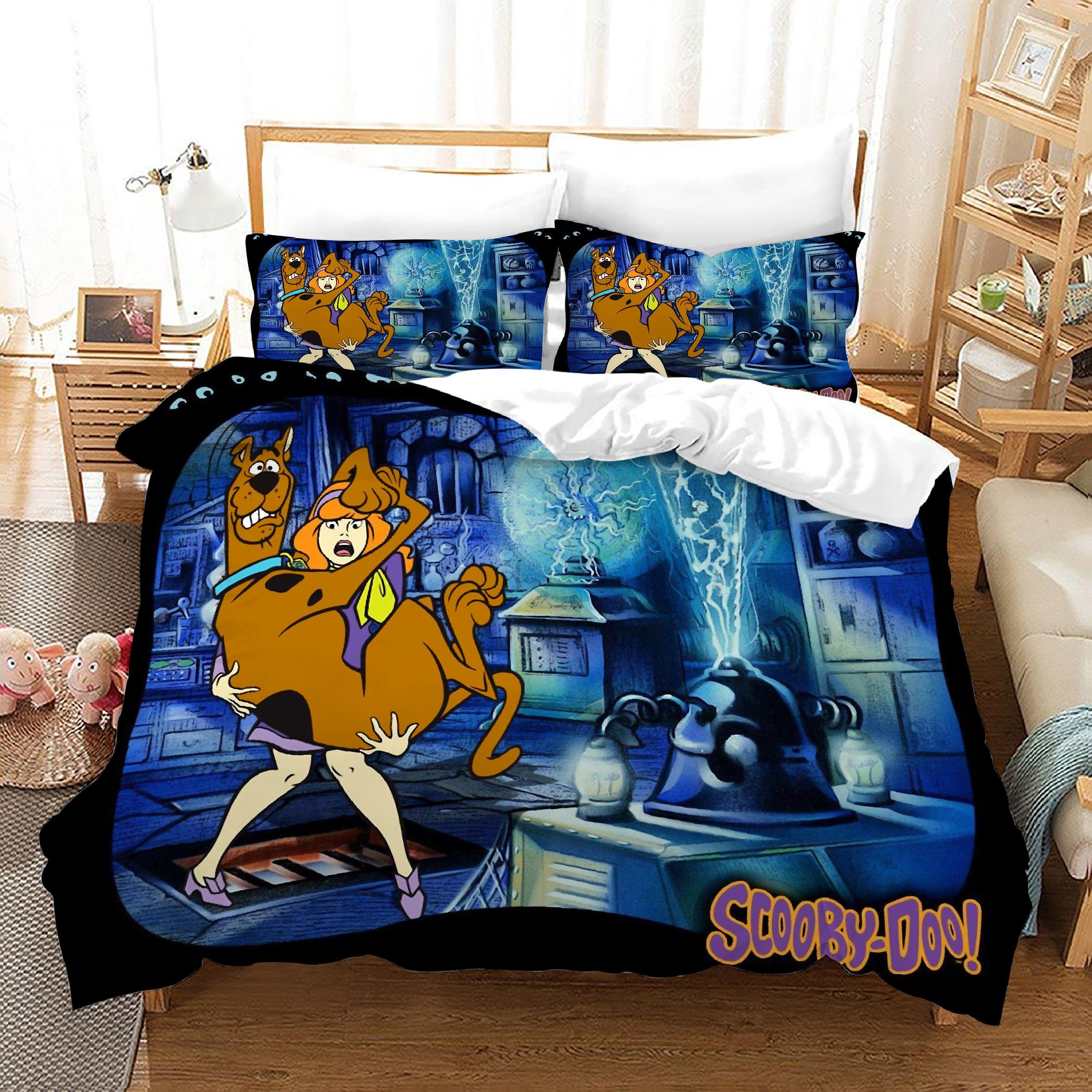 Scooby Doo #14 Duvet Cover Quilt Cover Pillowcase Bedding Set Home Bedroom Decor