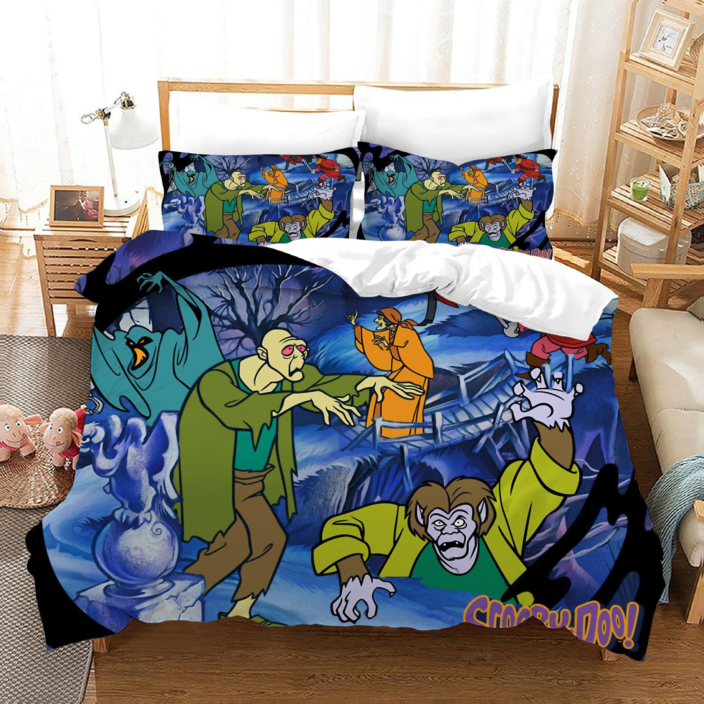 Scooby Doo #13 Duvet Cover Quilt Cover Pillowcase Bedding Set Home Bedroom Decor