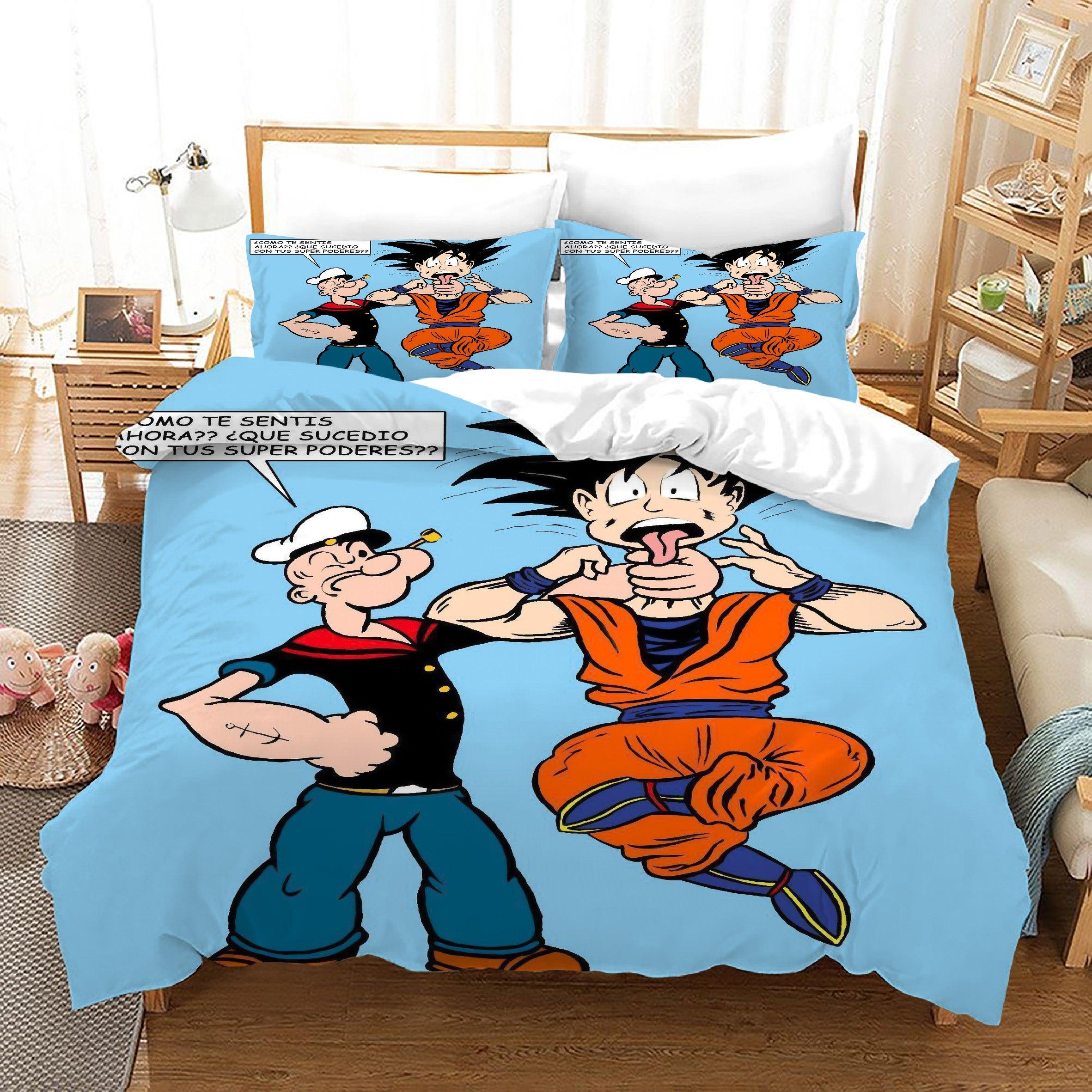 Popeye the Sailor #1 Duvet Cover Quilt Cover Pillowcase Bedding Set Home Bedroom Decor
