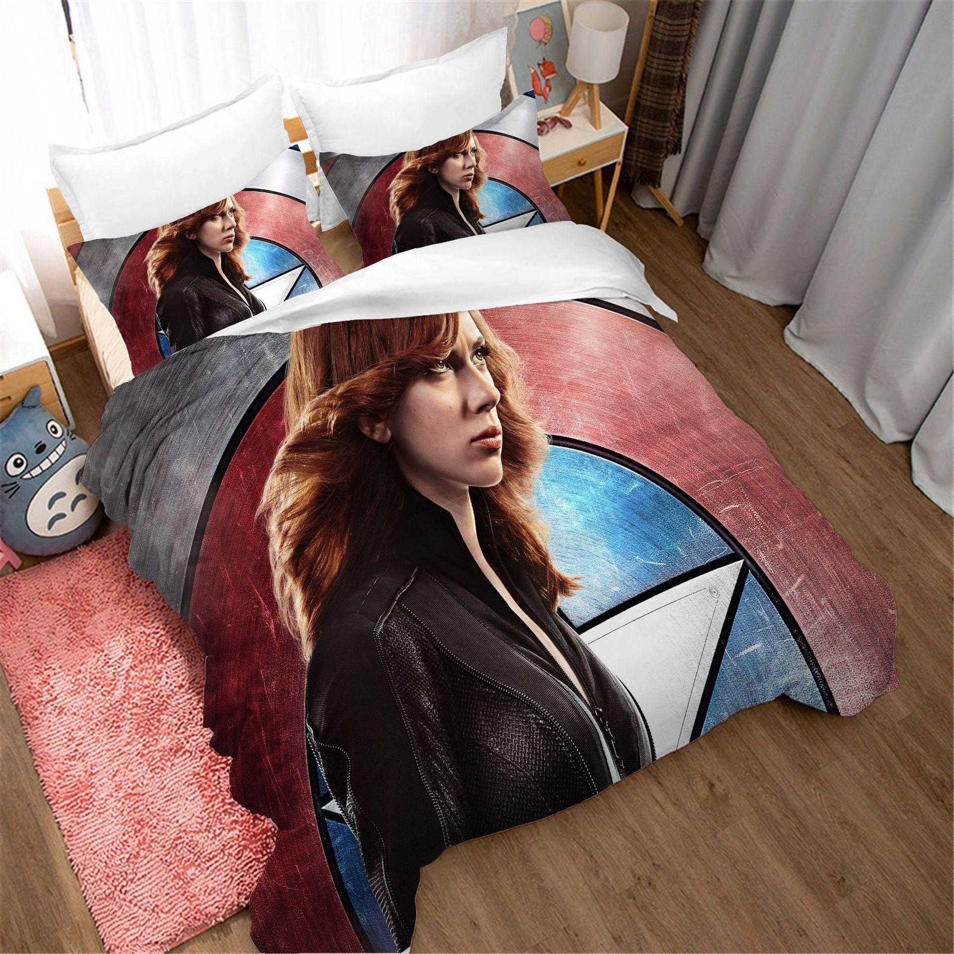 Black Widow Natasha Romanoff #1 Duvet Cover Quilt Cover Pillowcase Bedding Set Home Decor