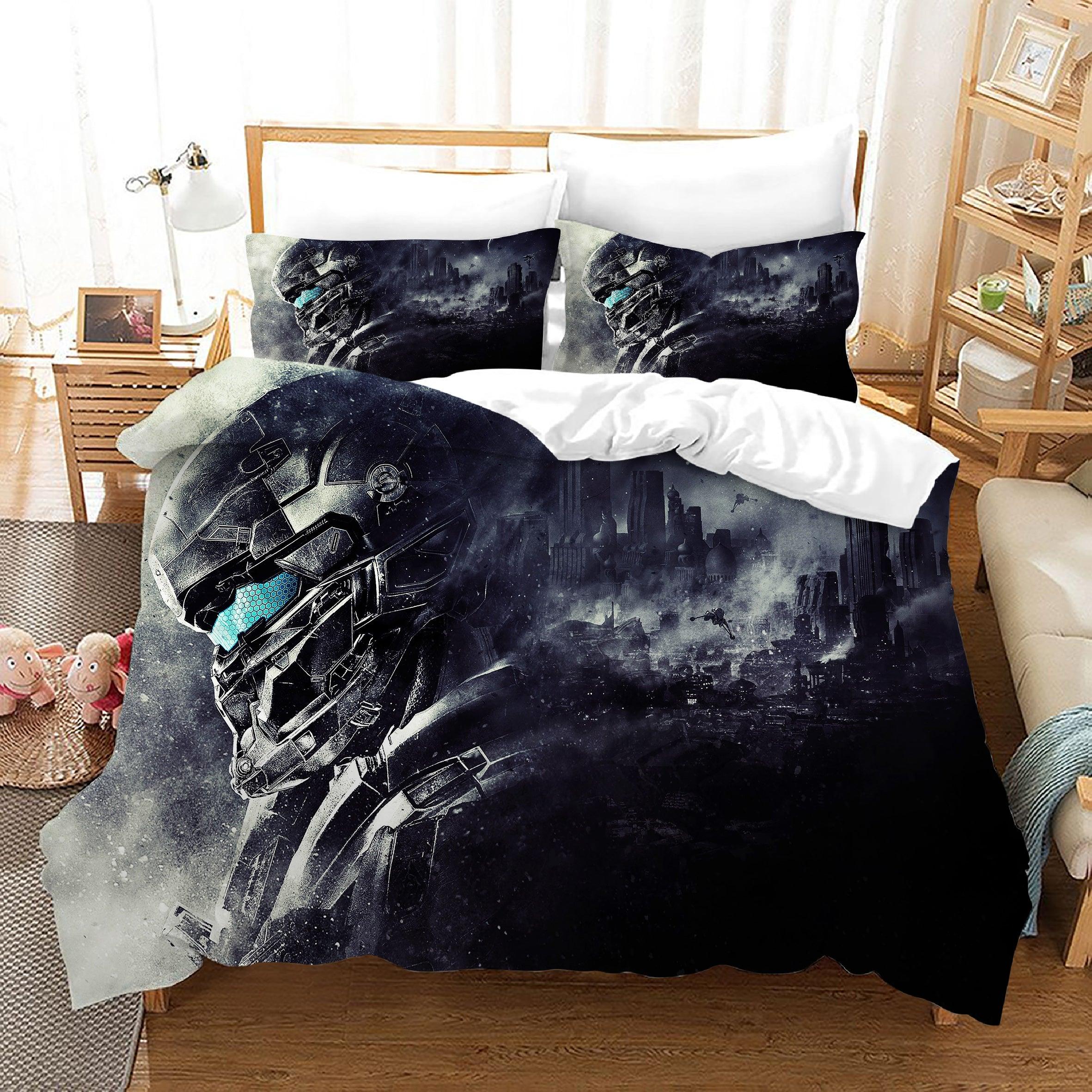 Halo 5 Guardians #21 Duvet Cover Quilt Cover Pillowcase Bedding Set Home Bedroom Decor