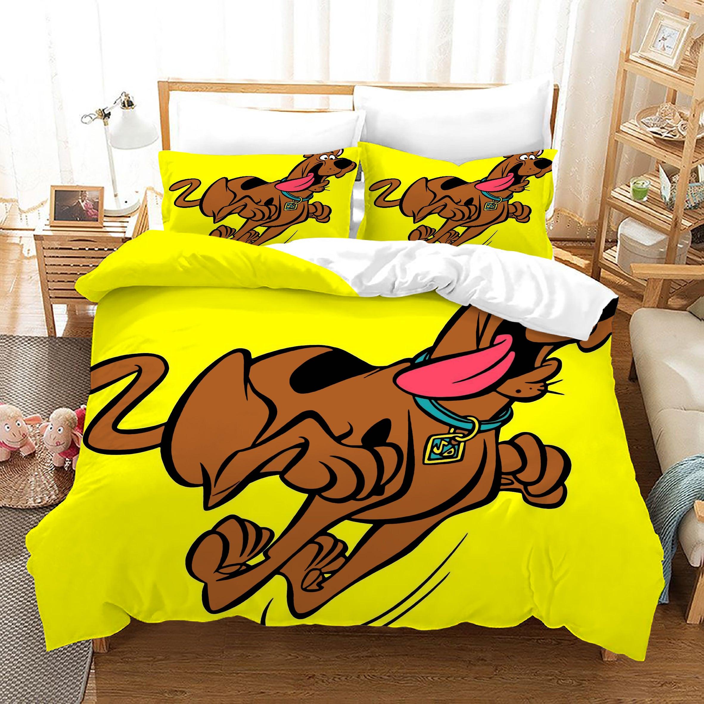 Scooby Doo #20 Duvet Cover Quilt Cover Pillowcase Bedding Set Home Bedroom Decor