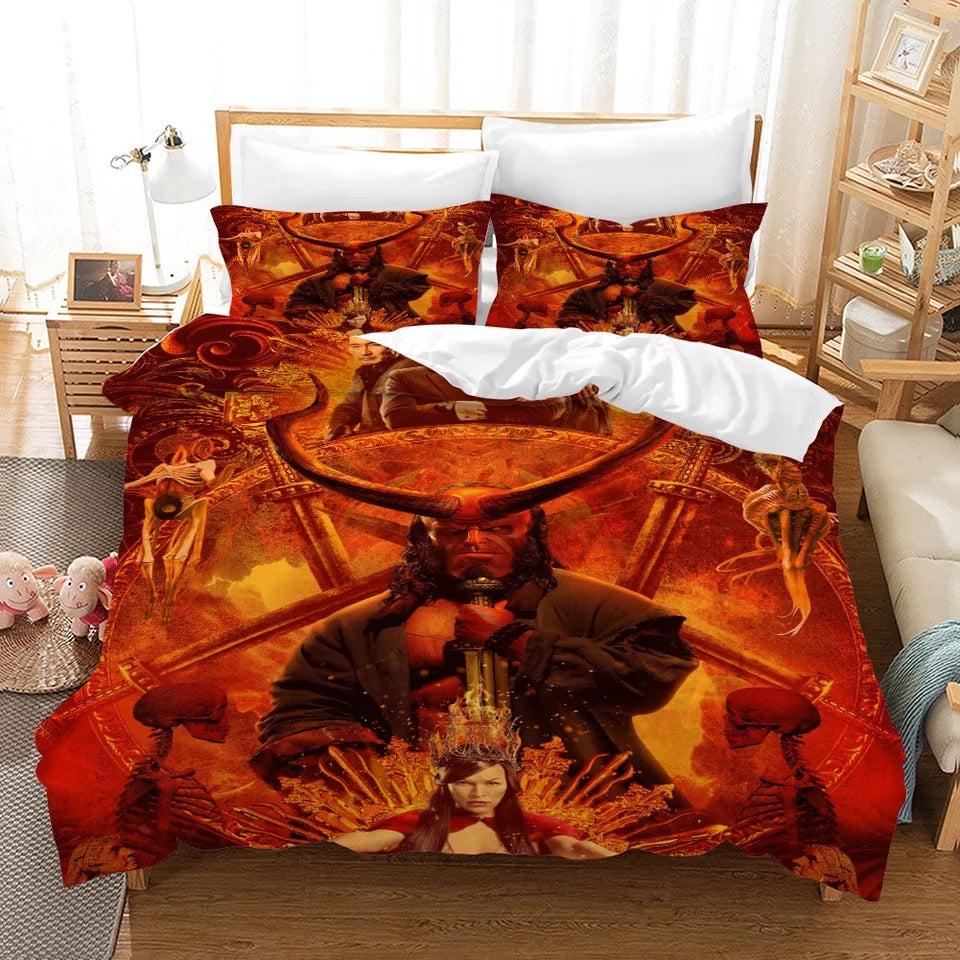 Hellboy #4 Duvet Cover Quilt Cover Pillowcase Bedding Set Home Bedroom Decor