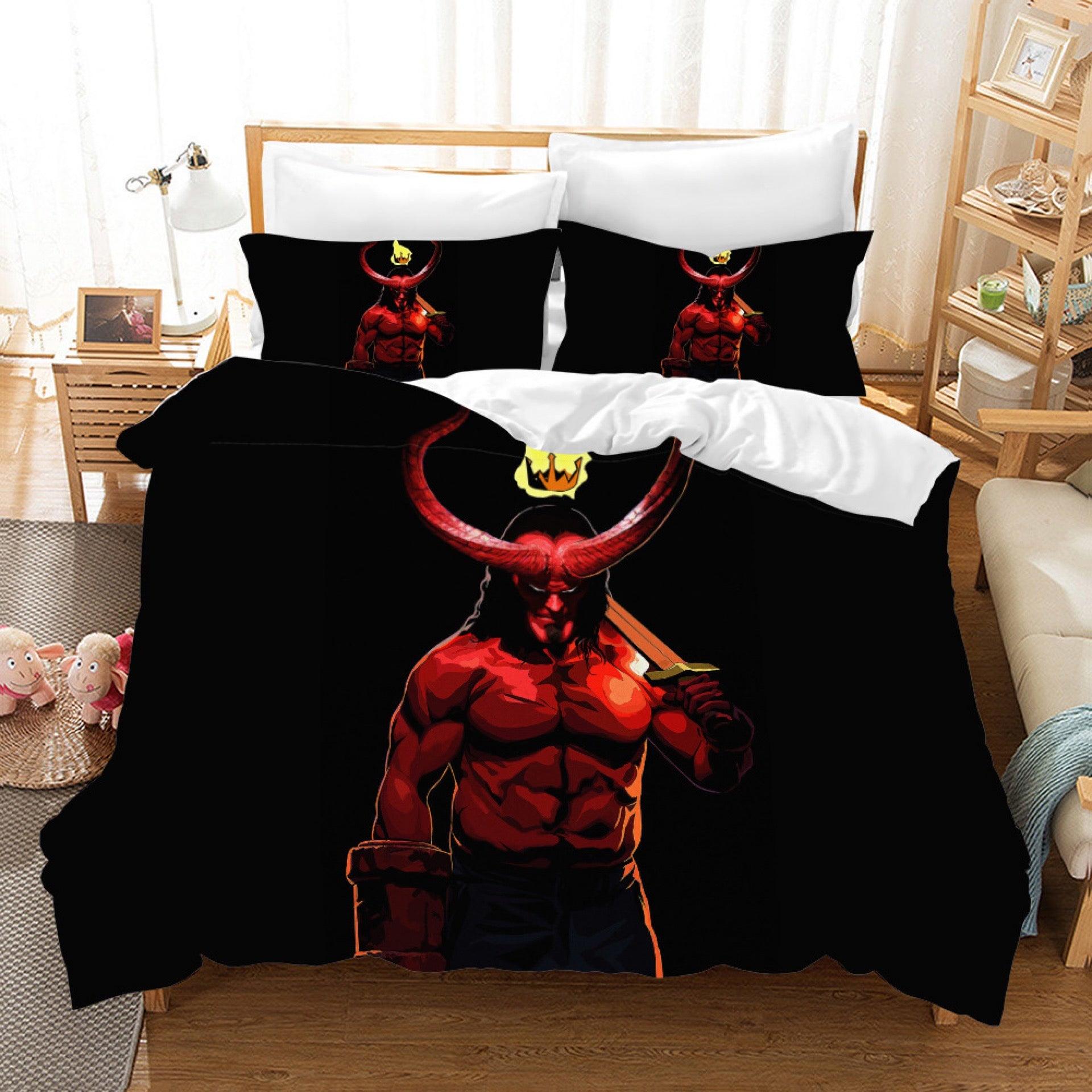 Hellboy #5 Duvet Cover Quilt Cover Pillowcase Bedding Set Home Bedroom Decor