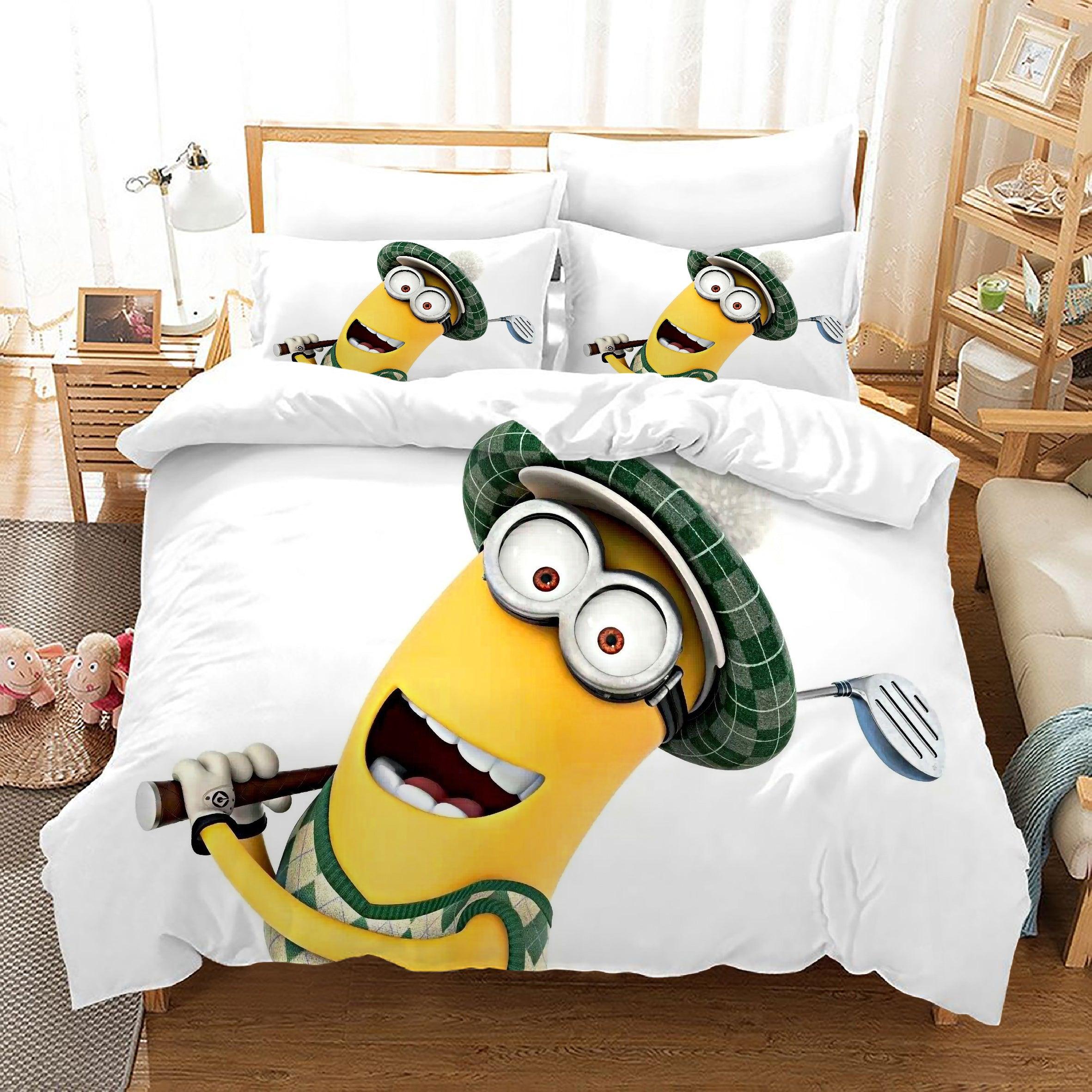 Despicable Me Minions #42 Duvet Cover Quilt Cover Pillowcase Bedding Set Home Decor