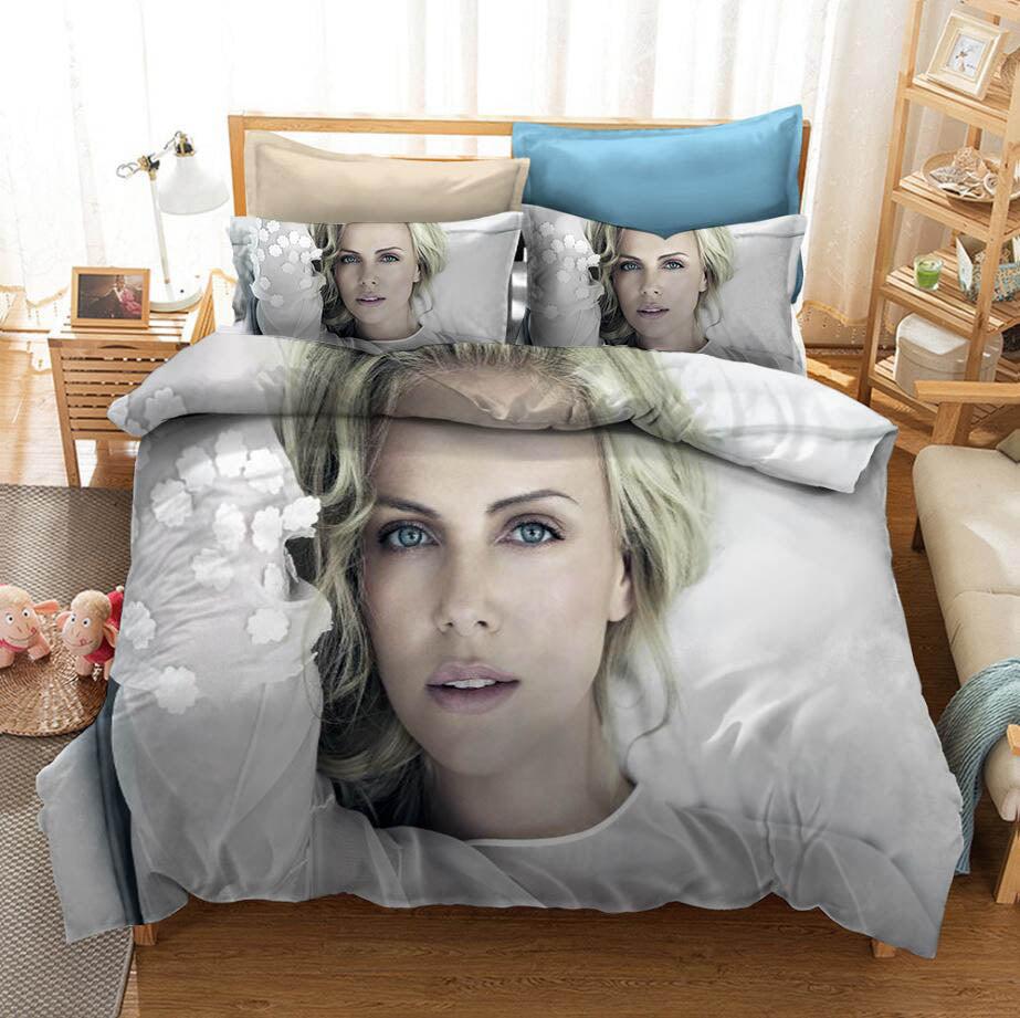 Charlize Theron #2 Duvet Cover Quilt Cover Pillowcase Bedding Set Home Decor