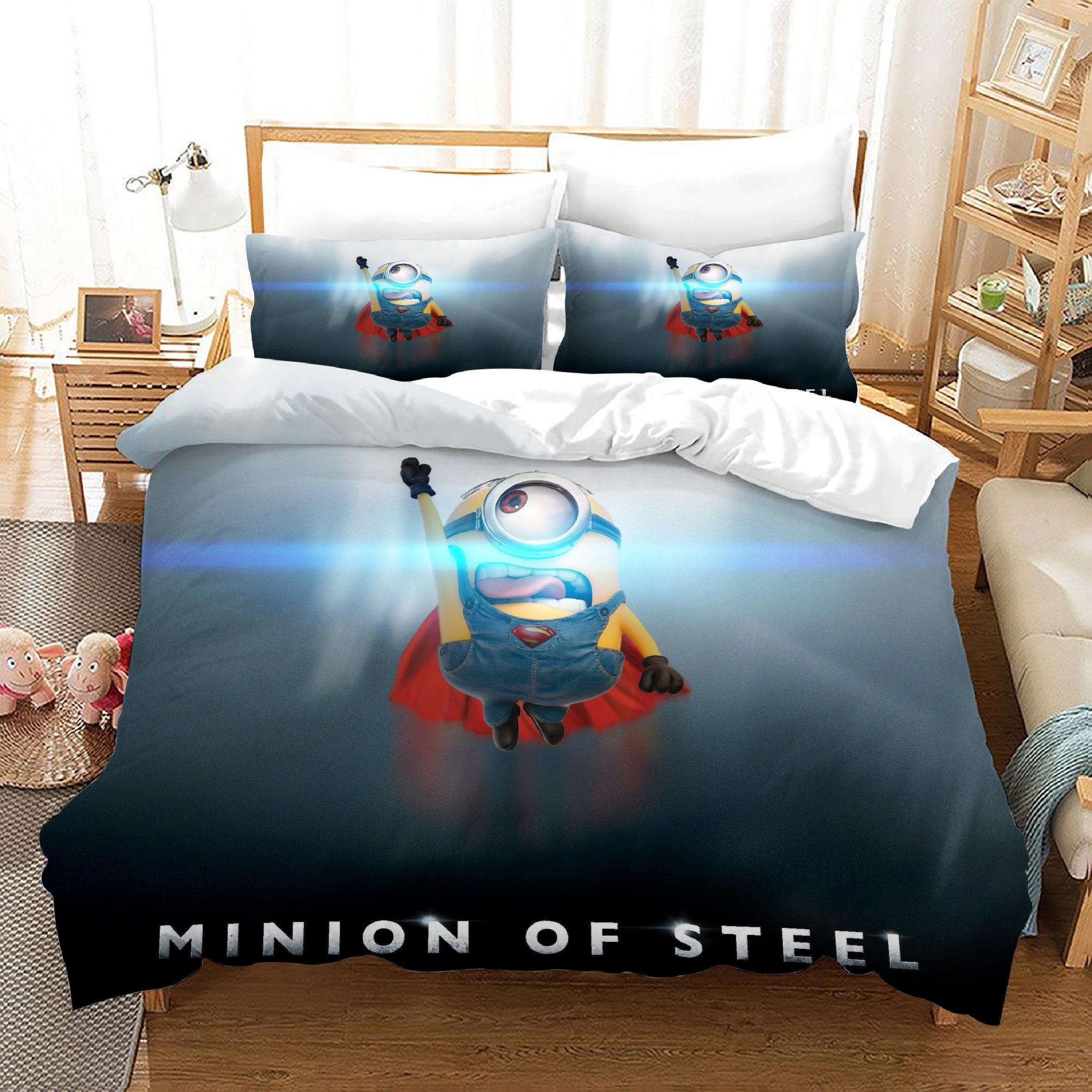 Despicable Me Minions #44 Duvet Cover Quilt Cover Pillowcase Bedding Set Home Decor