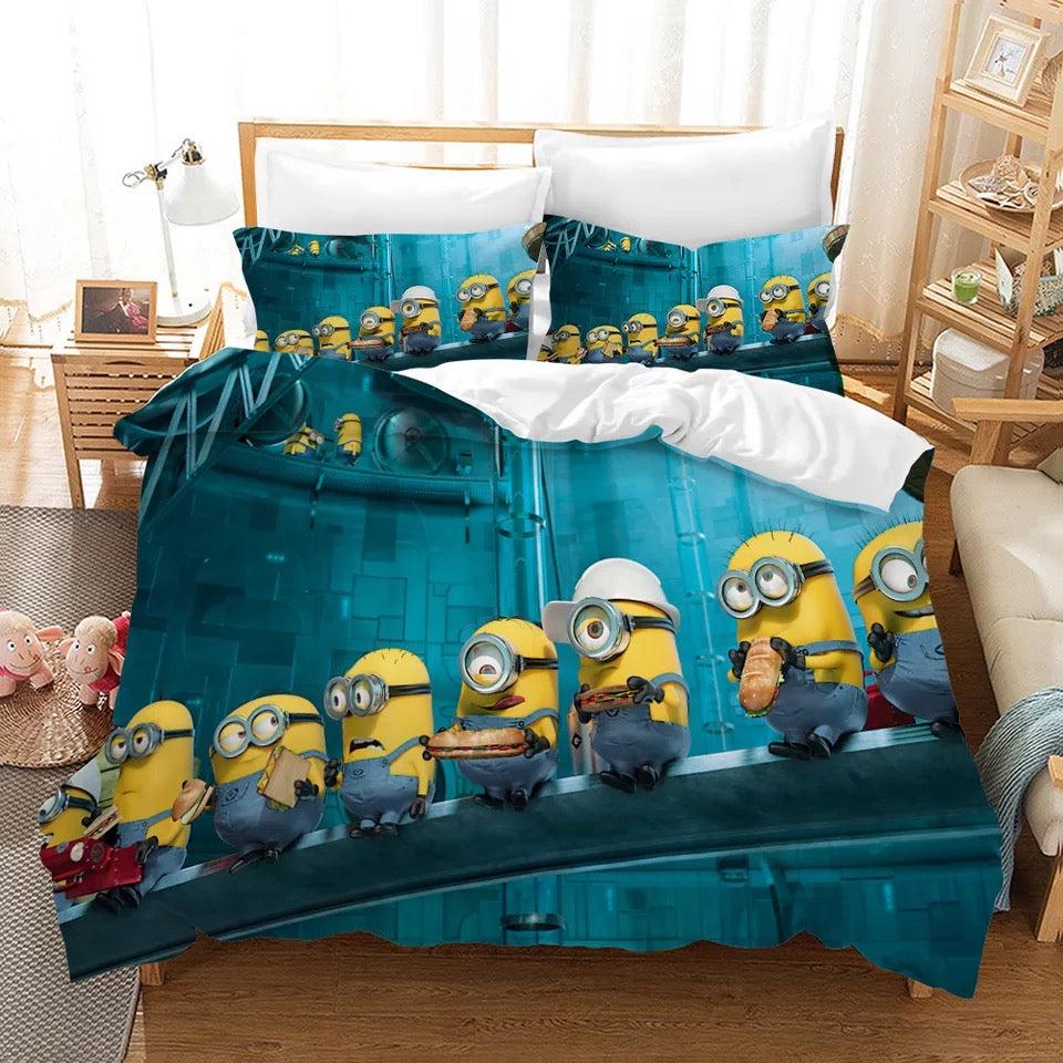 Despicable Me Minions #7 Duvet Cover Quilt Cover Pillowcase Bedding Set Home Decor