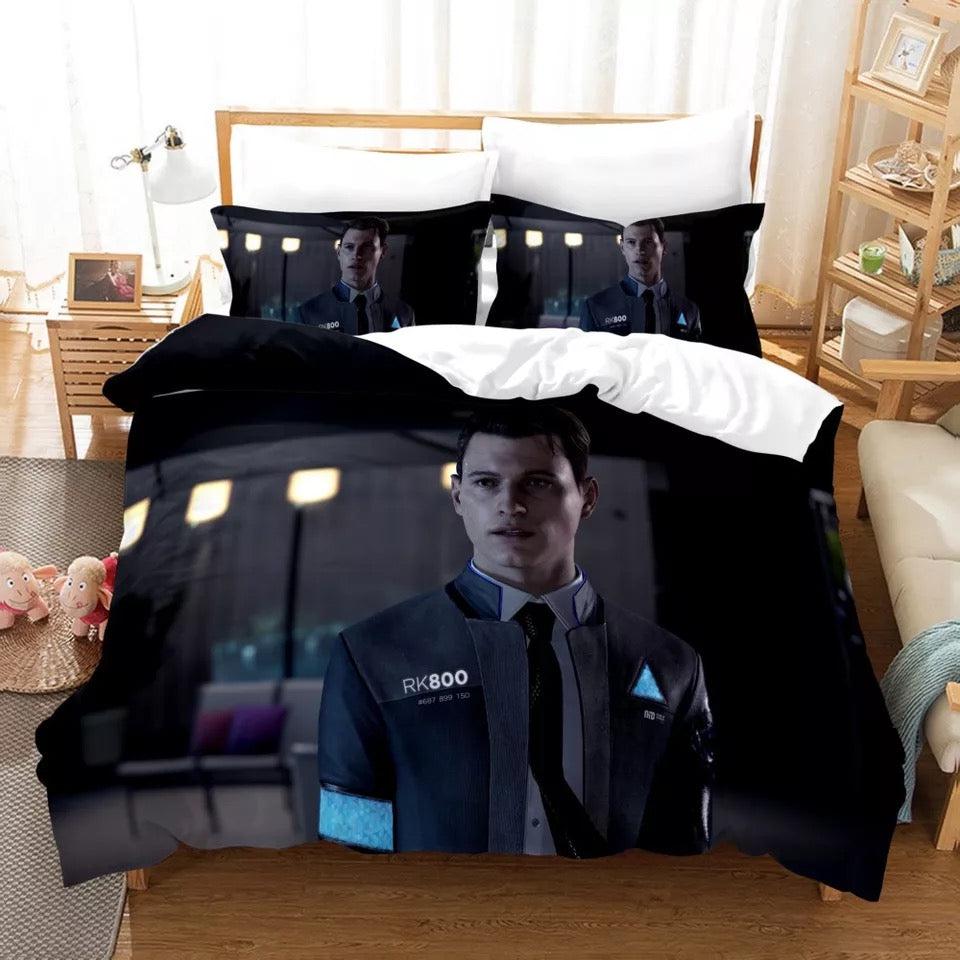 Detroit Become Human #4 Duvet Cover Quilt Cover Pillowcase Bedding Set Home Bedroom Decor