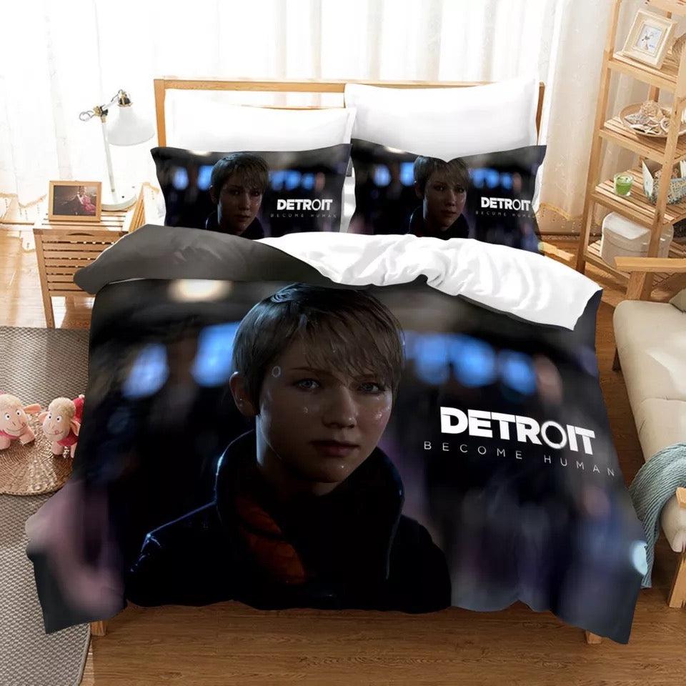 Detroit Become Human #1 Duvet Cover Quilt Cover Pillowcase Bedding Set Home Bedroom Decor