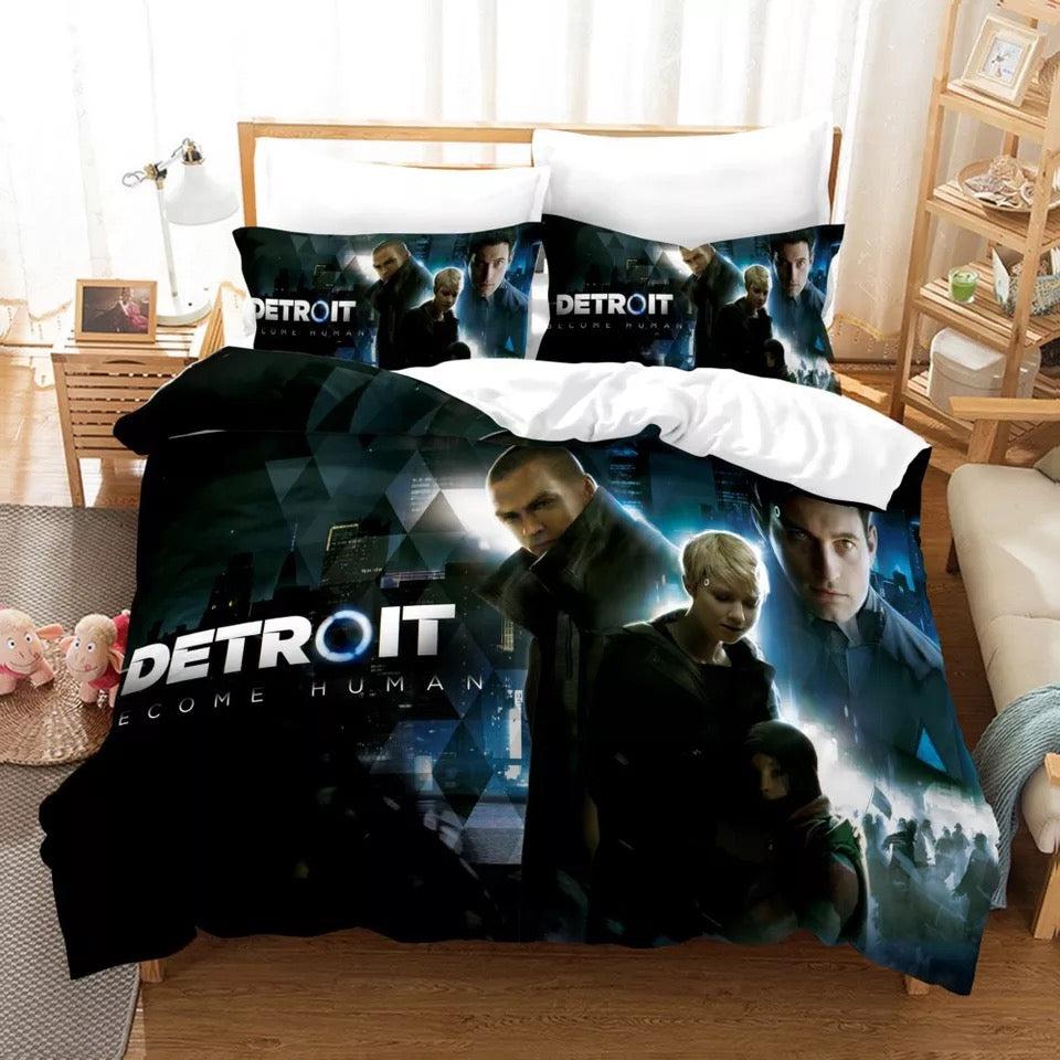 Detroit Become Human #3 Duvet Cover Quilt Cover Pillowcase Bedding Set Home Bedroom Decor