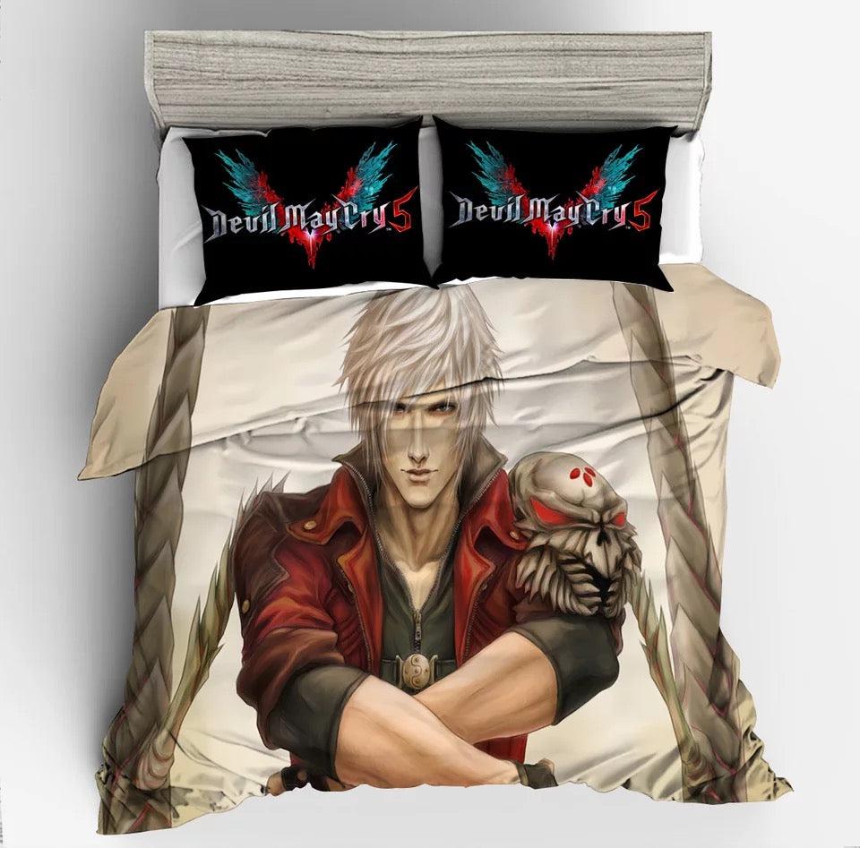 Devil May Cry 5 #3 Duvet Cover Quilt Cover Pillowcase Bedding Set Home Bedroom Decor