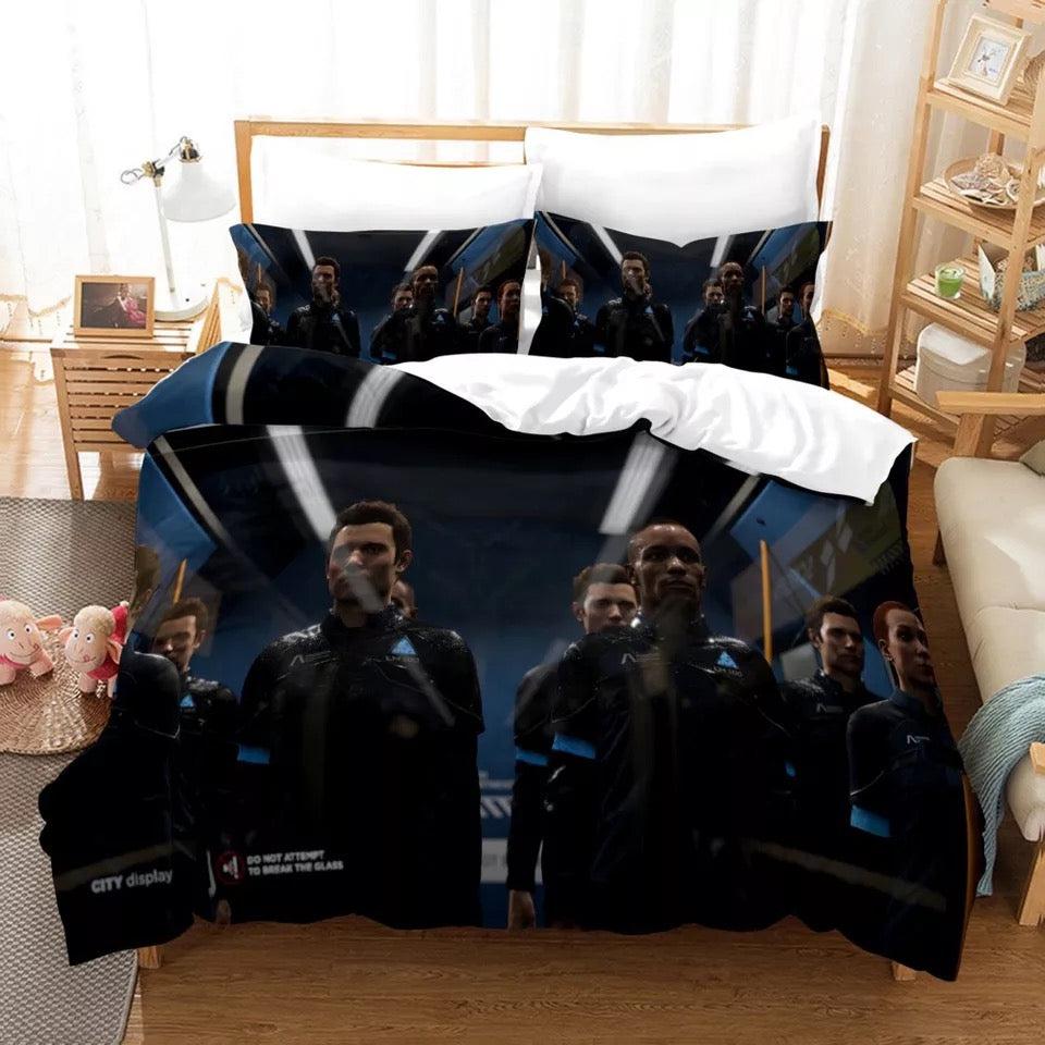 Detroit Become Human #6 Duvet Cover Quilt Cover Pillowcase Bedding Set Home Bedroom Decor