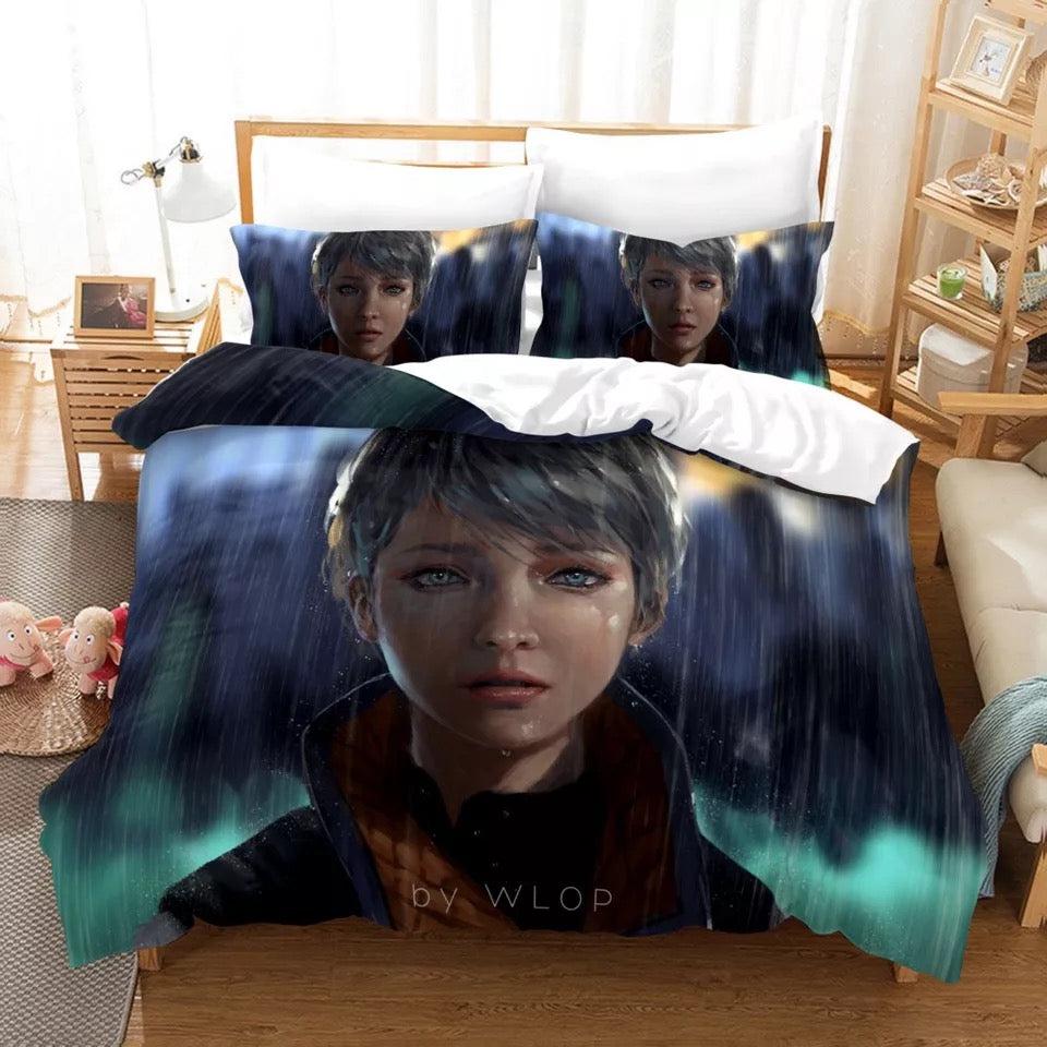 Detroit Become Human #5 Duvet Cover Quilt Cover Pillowcase Bedding Set Home Bedroom Decor