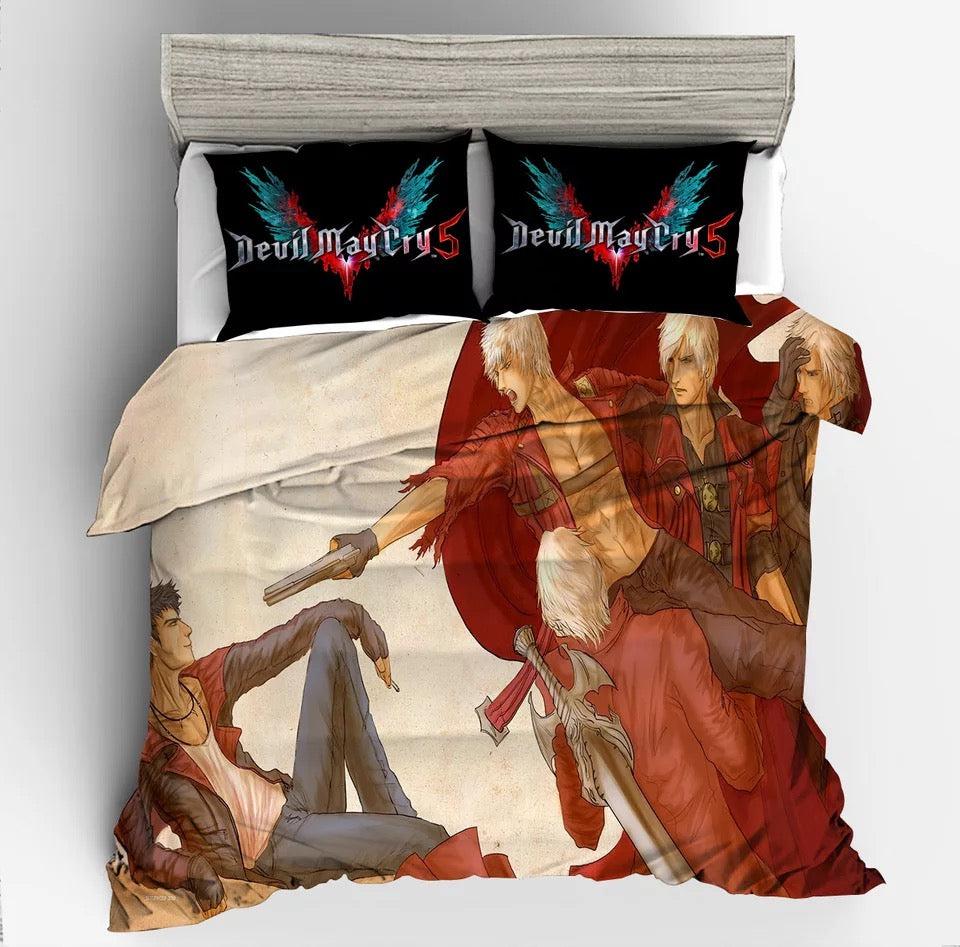 Devil May Cry 5 #4 Duvet Cover Quilt Cover Pillowcase Bedding Set Home Bedroom Decor