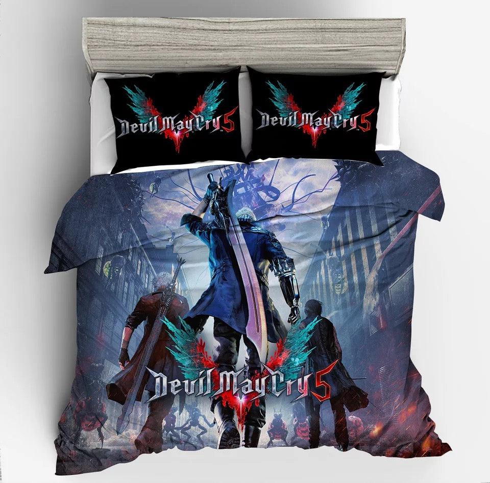 Devil May Cry 5 #7 Duvet Cover Quilt Cover Pillowcase Bedding Set Home Bedroom Decor