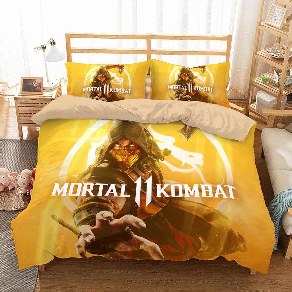 Mortal Kombat #2 Duvet Cover Quilt Cover Pillowcase Bedding Set Home Bedroom Decor