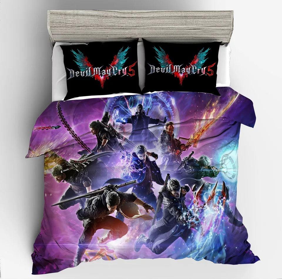 Devil May Cry 5 #9 Duvet Cover Quilt Cover Pillowcase Bedding Set Home Bedroom Decor
